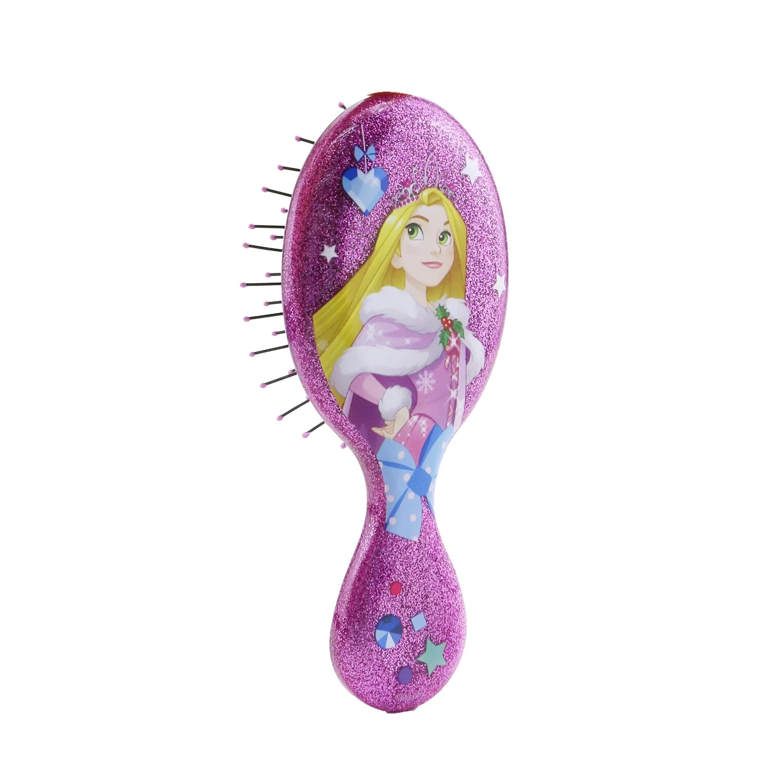 Wet Brush Mini Detangler Disney Princess - # Glitter Ball - Rapunzel (Limited Edition) - Olabens