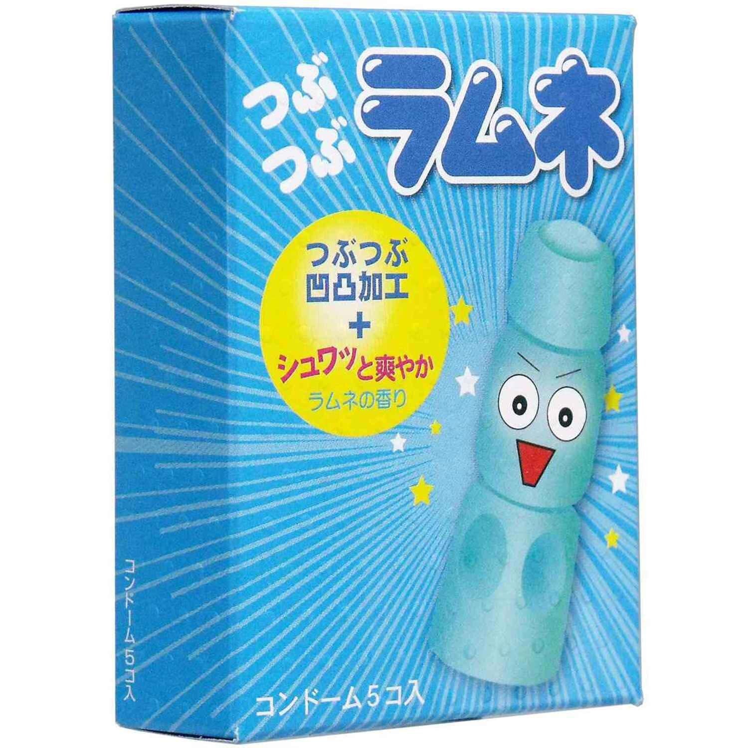 Sagami Sagami Studded Lemonade 5's Pack Latex Condom  Fixed Size - Olabens