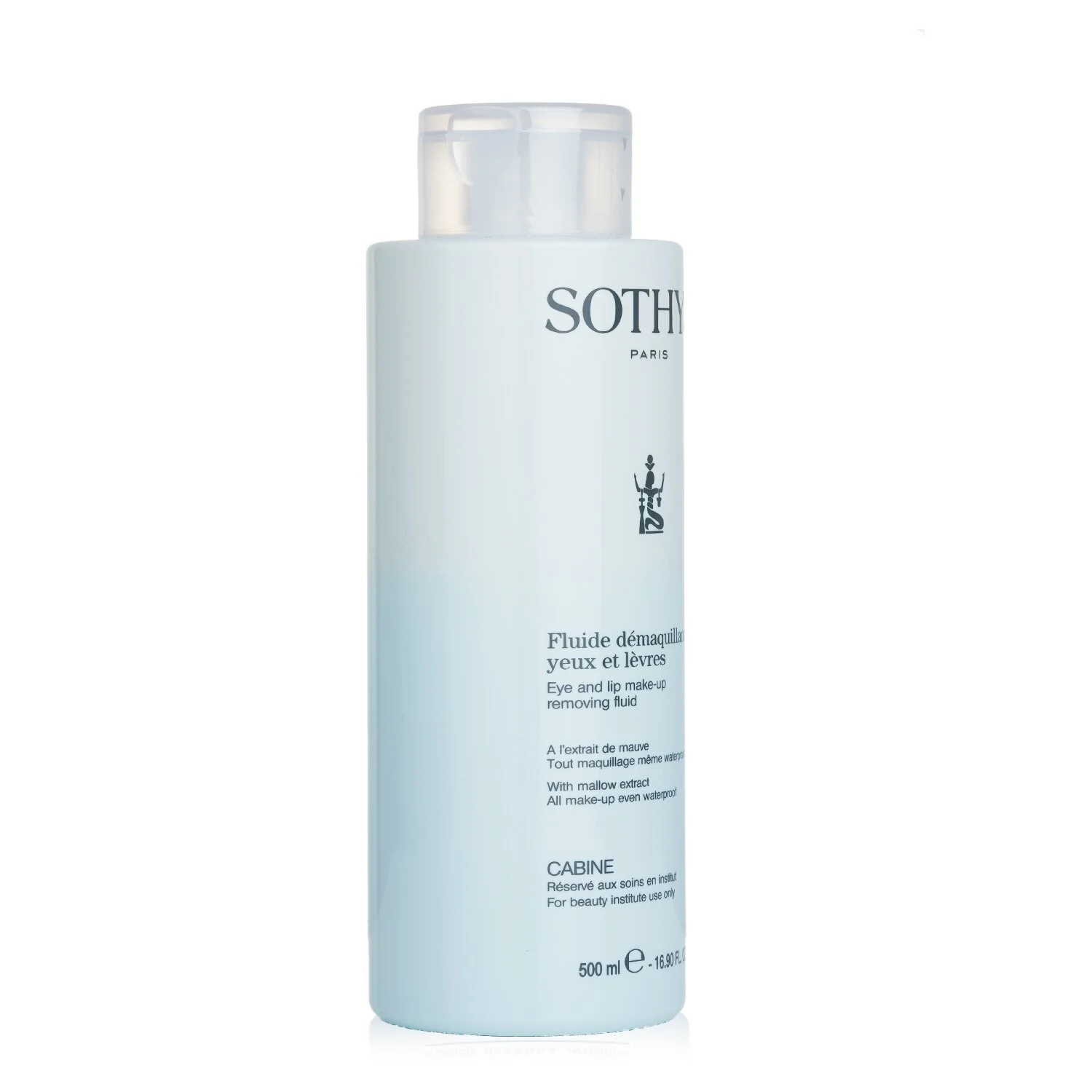 Sothys Eye And Lip Make-Up Removing Fluid With Mallow Extract - For All Make Up Even Waterproof (Salon Size)  500ml/16.9oz - Olabens