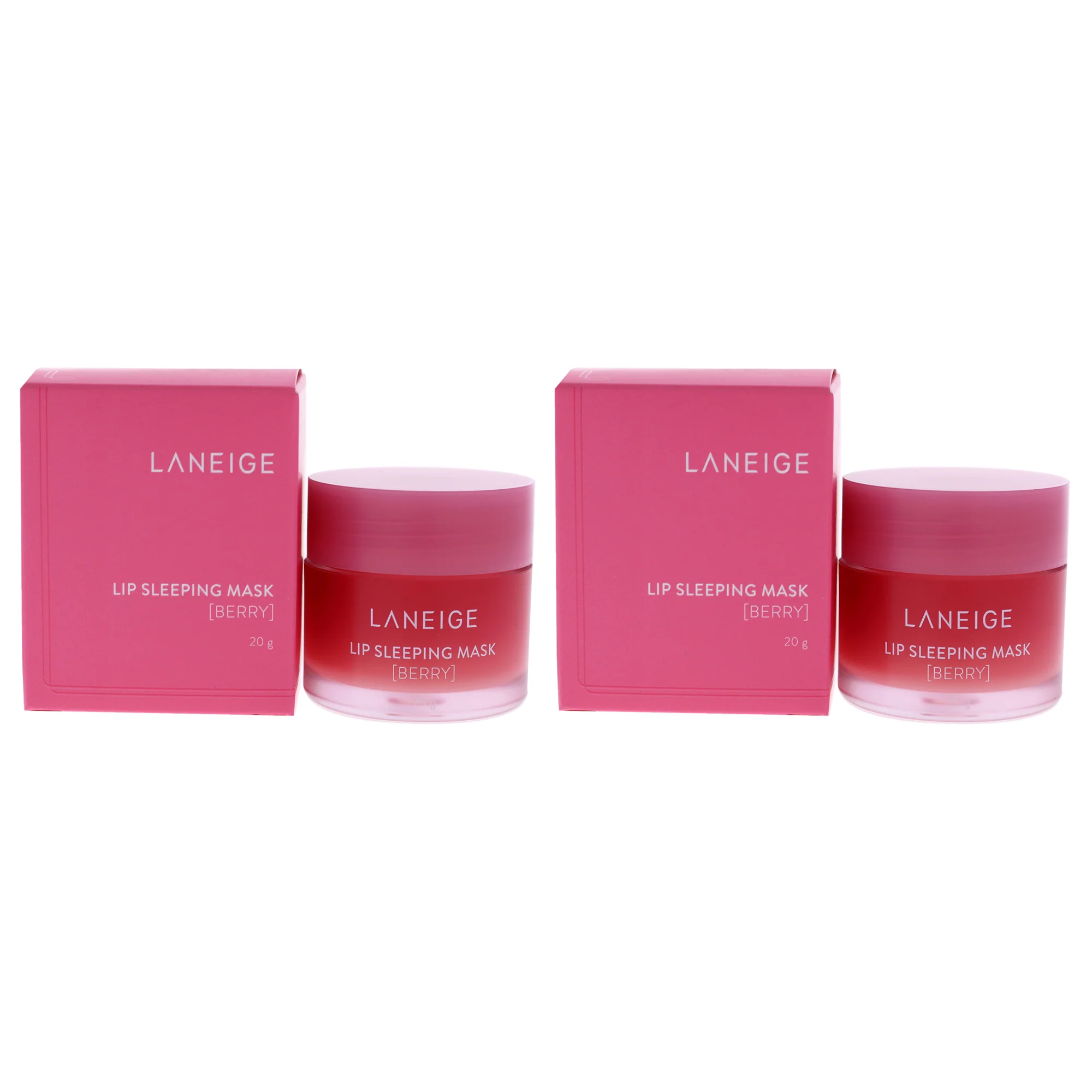 Lip Sleeping Mask - Berry by Laneige for Women - 0.7 oz Lip Mask - Pack of 2 - Olabens