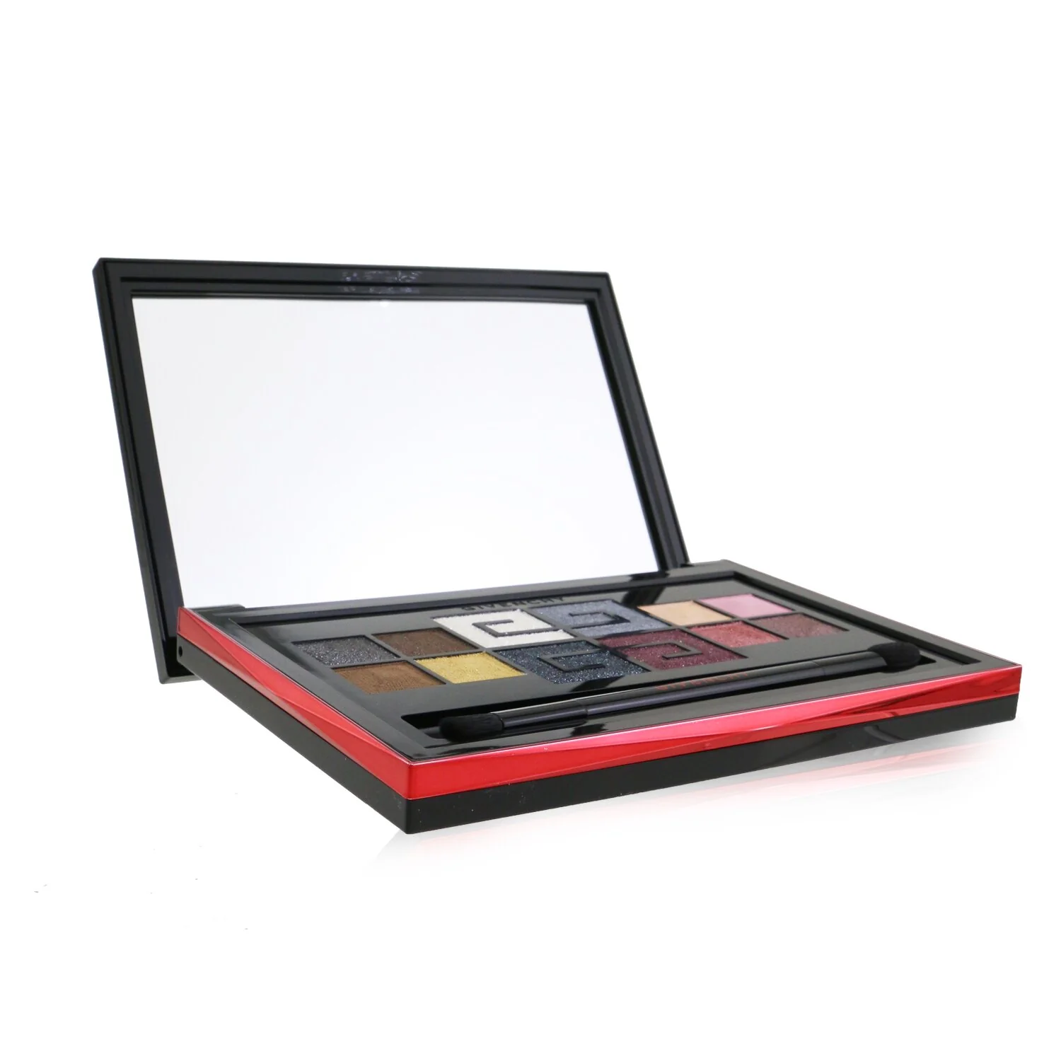 Givenchy Red Edition Eyeshadow Palette (12x Eyeshadow+1x Dual-Ended Brush) (Box Slightly Damaged)  9g/0.31oz - Olabens