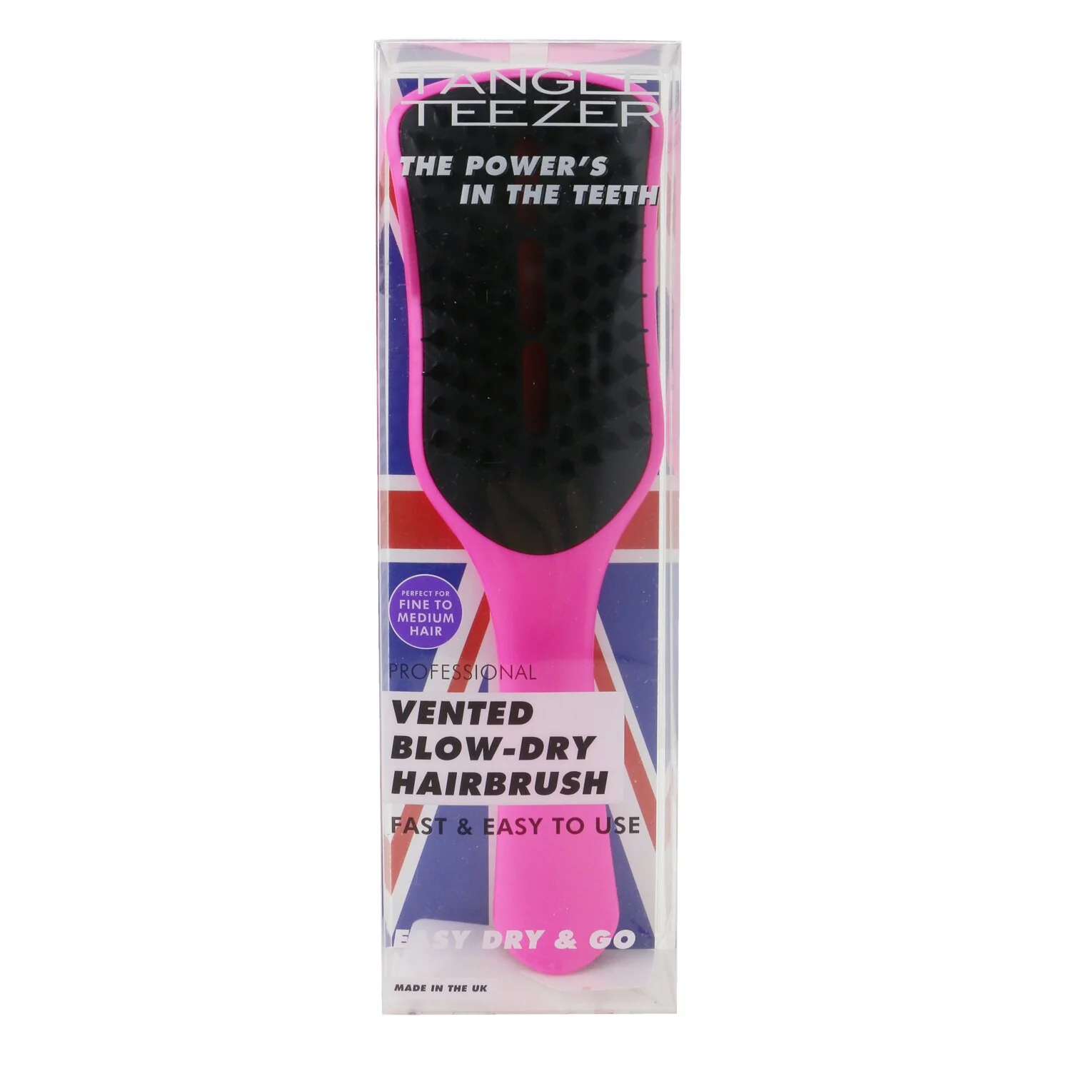 Tangle Teezer Easy Dry & Go Vented Blow-Dry Hair Brush - # Shocking Cerise  1pc - Olabens