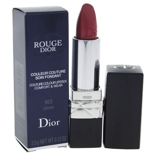 Christian Dior Rouge Dior Couture Colour Comfort & Wear Lipstick - # 663 Desir by Christian Dior for Women - 0.12 oz Lipstick - Olabens
