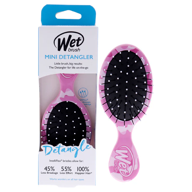 Wet Brush Camouflage Squirt Detangling Mini Brush by Wet Brush for Unisex - 1 Pc Hair Brush - Olabens