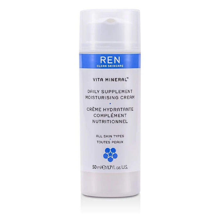 Ren Vita Mineral Daily Supplement Moisturising Cream (For All Skin Types) 50ml/1.7oz - Olabens