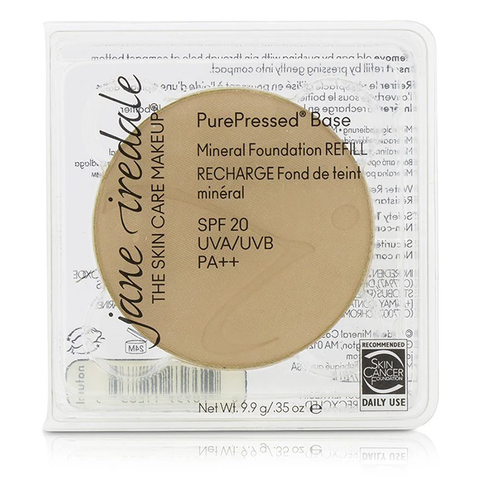 Jane Iredale PurePressed Base Mineral Foundation Refill SPF 20 - Natural 9.9g/0.35oz - Olabens