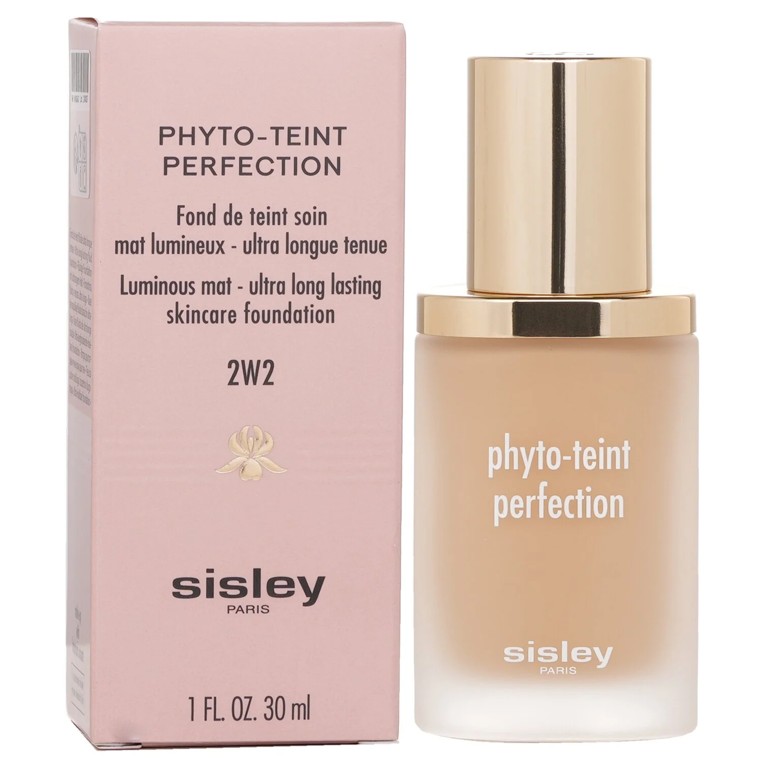 Sisley Phyto Teint Perfection Luminous Mat-Ultra Long Lasting Skincare Foundation - # 2W2 Desert  30ml/1oz - Olabens