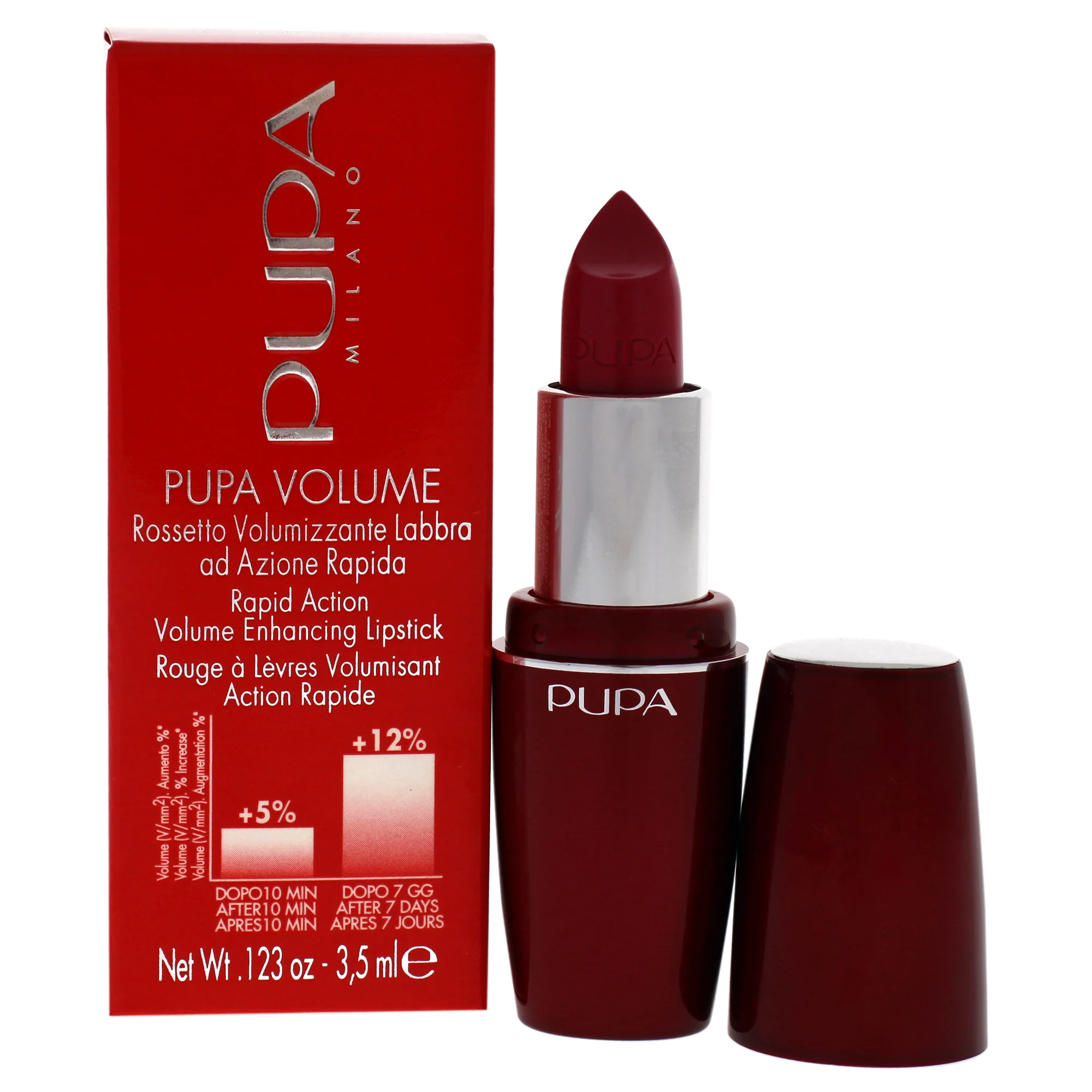 Pupa Milano Pupa Volume Rapid Action Enhacing Lipstick - 305 Pop Fuchsia by Pupa Milano for Women - 0.123 oz Lipstick - Olabens