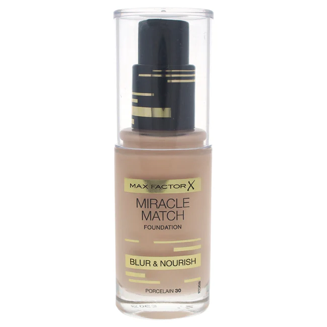 Max Factor Miracle Match Foundation - # 30 Porcelain by Max Factor for Women - 30 ml Foundation - Olabens