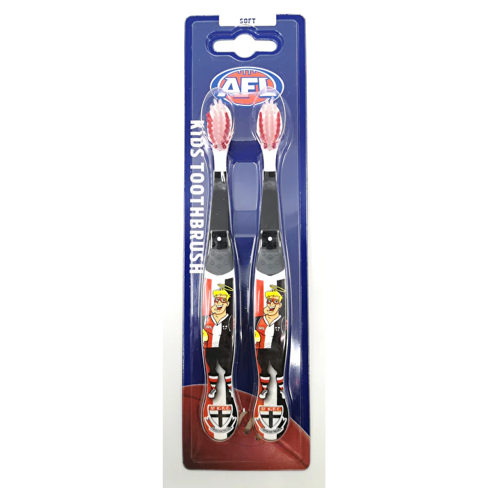 Afl Mascot Kids Toothbrush - Fremantle 2 Pack - Olabens