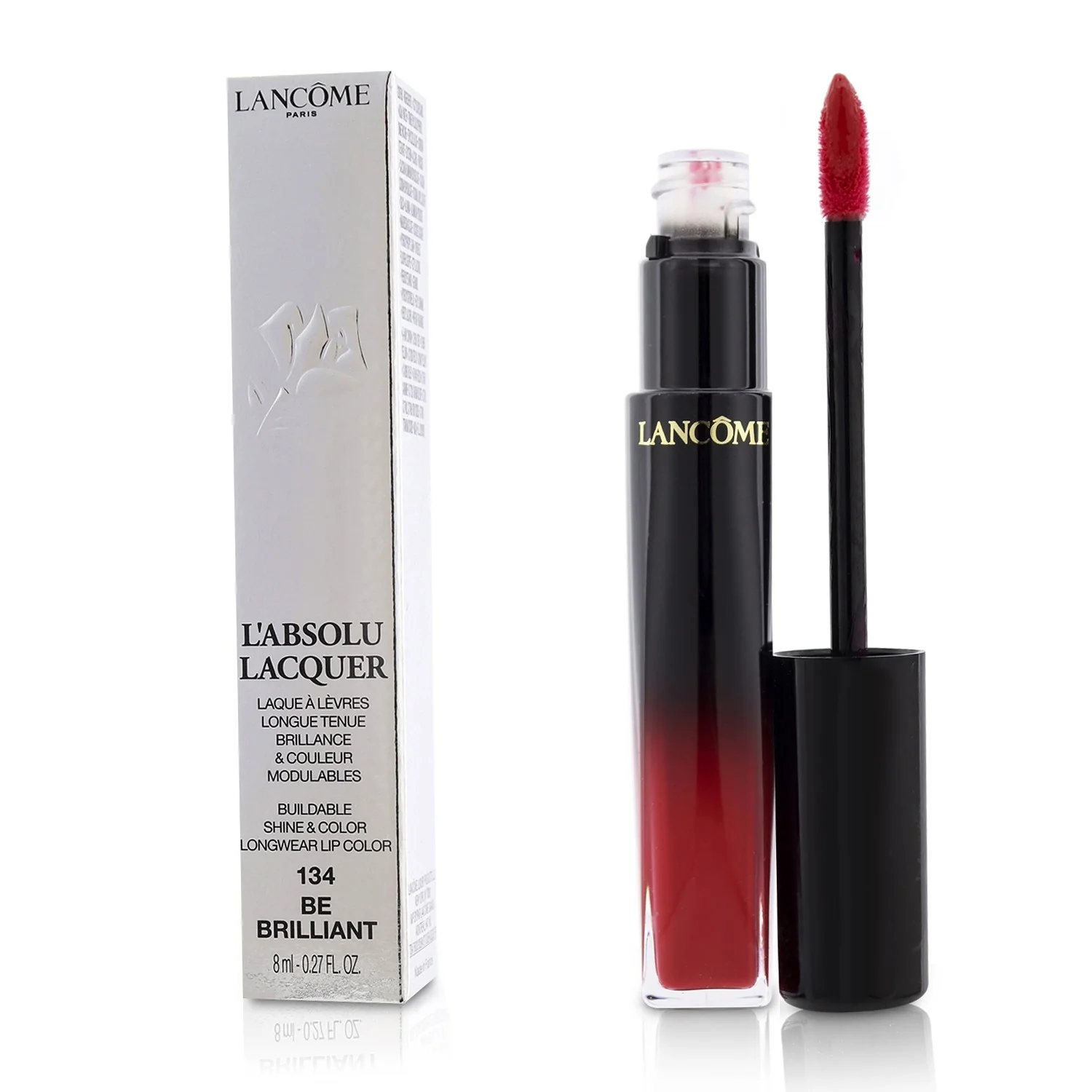 Lancome L'Absolu Lacquer Buildable Shine & Color Longwear Lip Color - # 366 Power Rose  8ml/0.27oz - Olabens