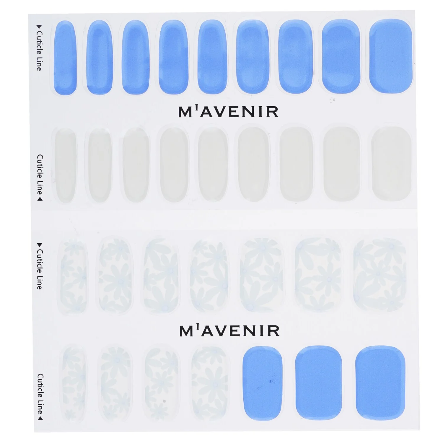 Mavenir Nail Sticker (Assorted Colour) - # My Blooming Nail  32pcs - Olabens