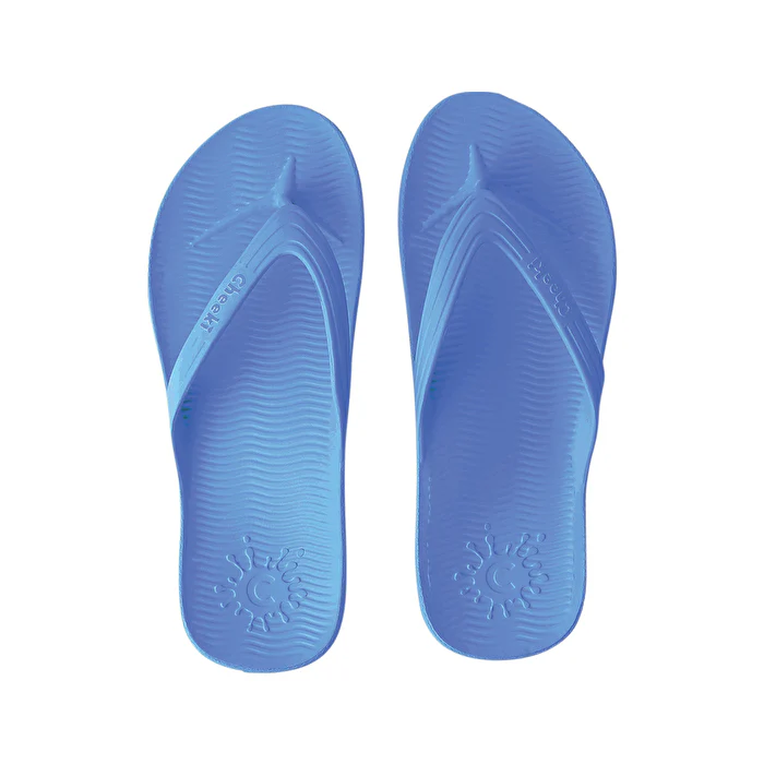 Cheeki Thongs Arch Support Light Blue Kids Size US1 - Olabens