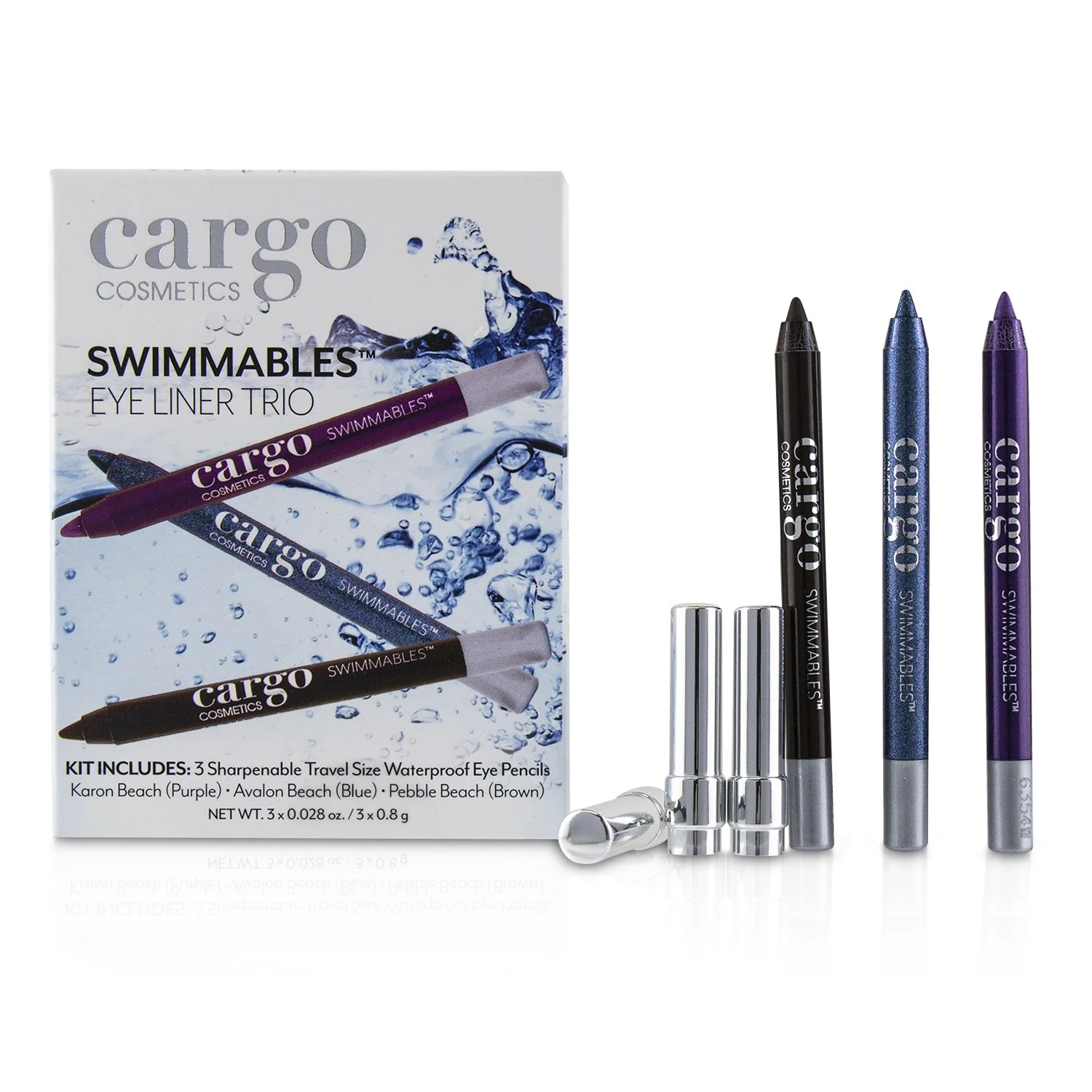 Cargo Swimmables Eye Liner Trio  3x0.8g/0.028oz - Olabens