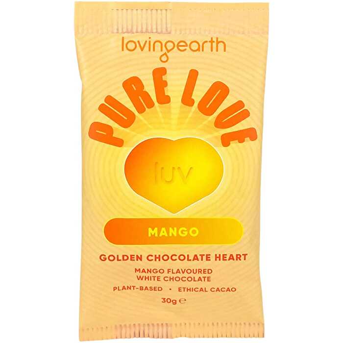 Loving Earth Mango White Chocolate Heart 16x30g - Olabens