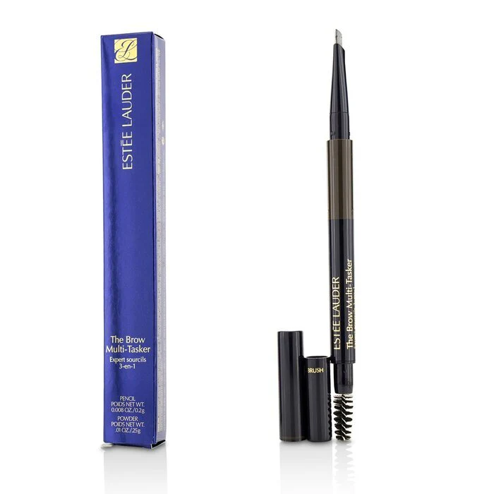 Estee Lauder The Brow MultiTasker 3 in 1 (Brow Pencil, Powder and Brush) - # 04 Dark Brunette 0.45g/0.018oz - Olabens
