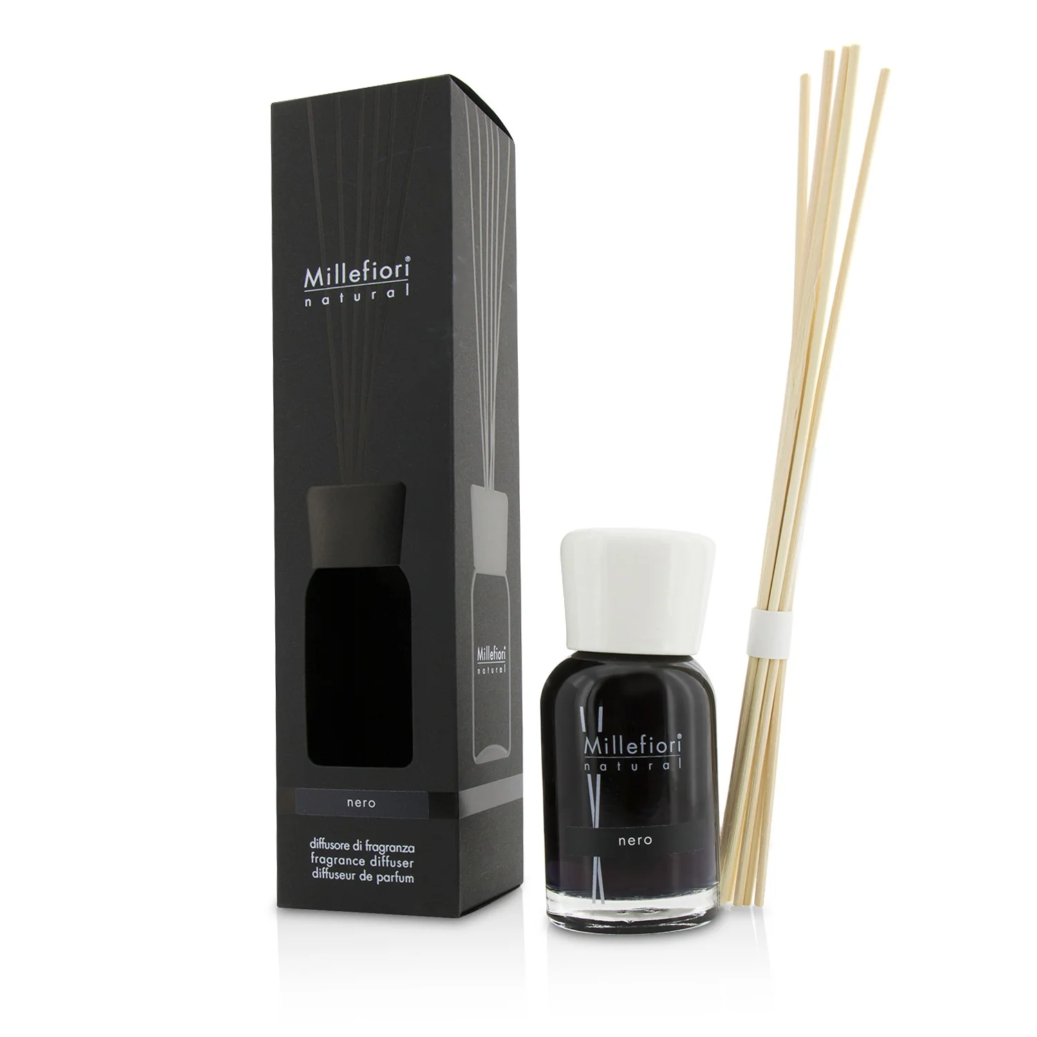 Millefiori Natural Fragrance Diffuser - Nero  100ml/3.38oz - Olabens