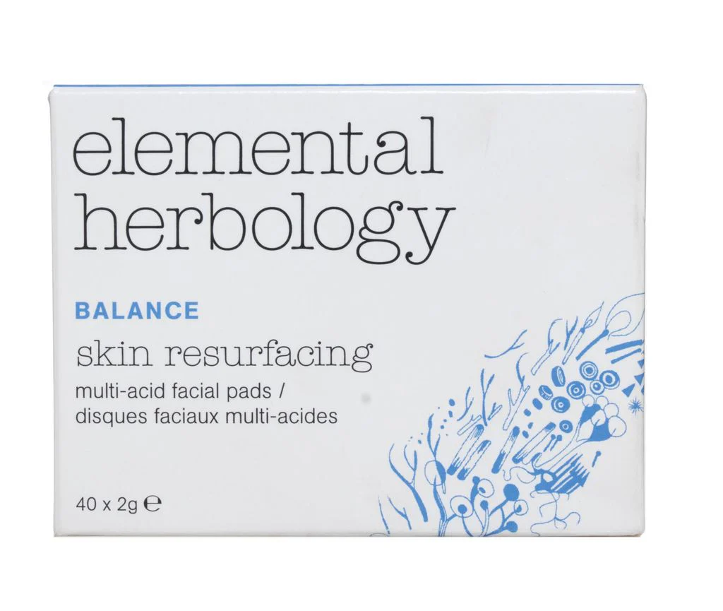 Elemental Herbology Skin Resurfacing Multi-Acid Facial Pads 40X2g - Olabens