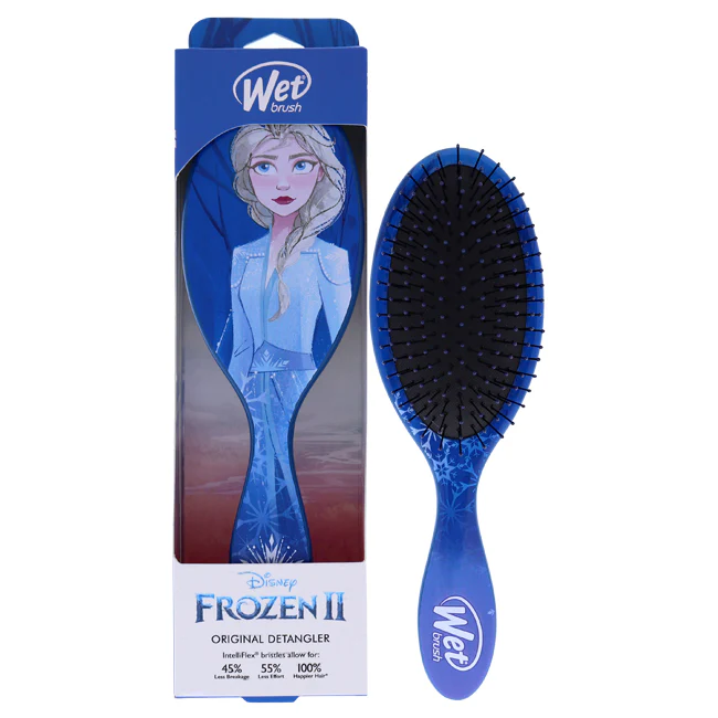 Wet Brush Original Detangler Disney Frozen II Brush - Elsa by Wet Brush for Unisex - 1 Pc Hair Brush - Olabens