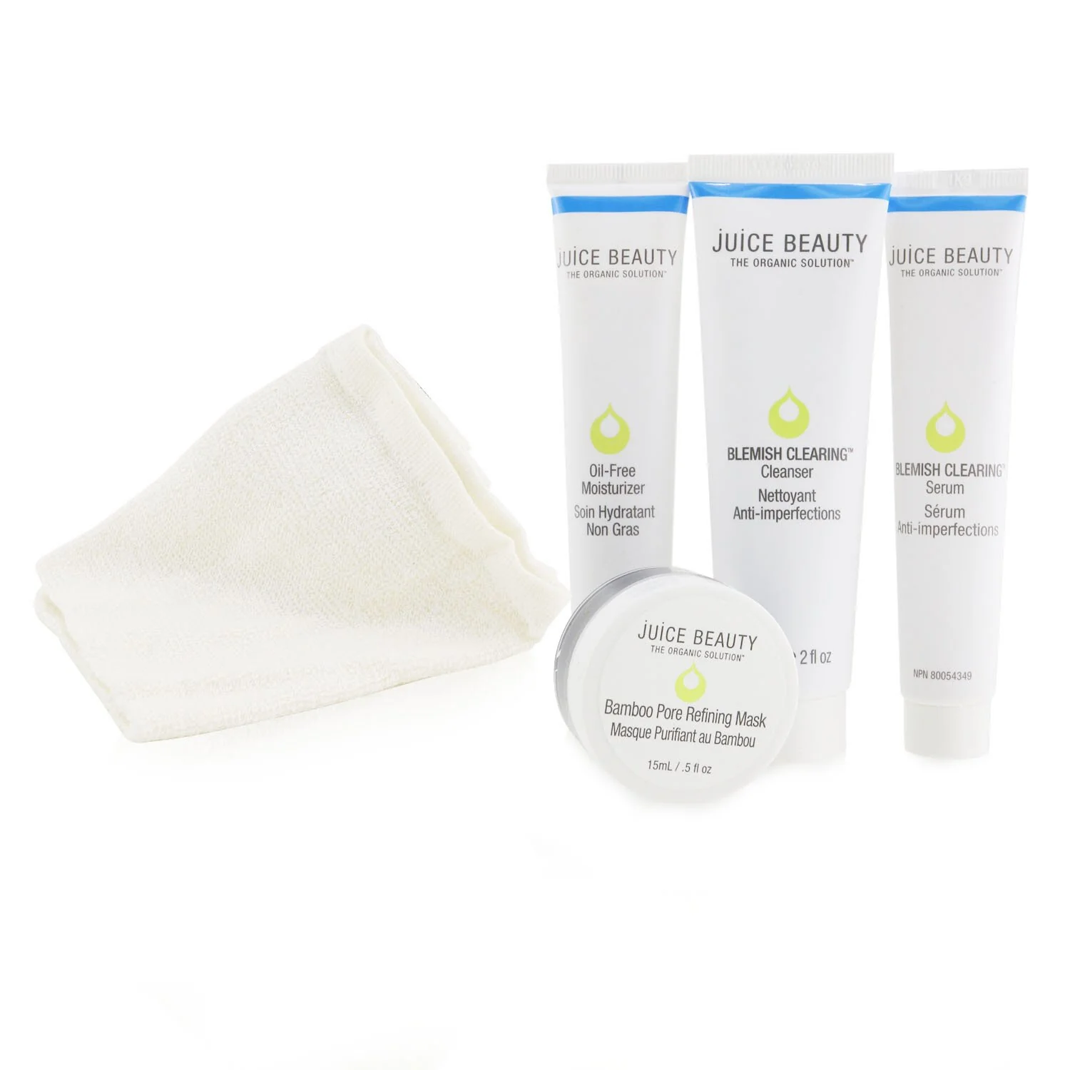 Juice Beauty Blemish Clearing Solutions Kit  4pcs+1washcloth - Olabens