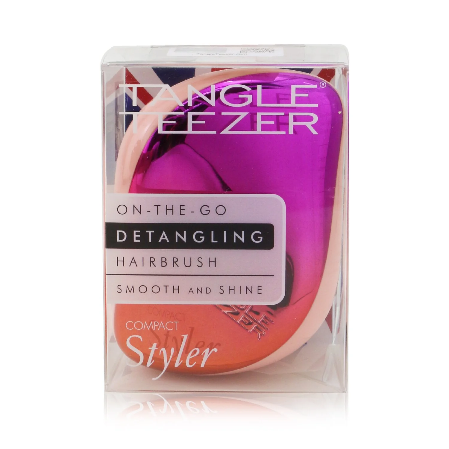 Tangle Teezer Compact Styler On-The-Go Detangling Hair Brush - # Cerise Pink Ombre  1pc - Olabens
