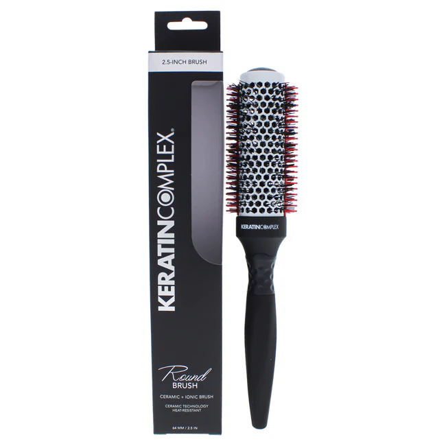 Keratin Complex Thermal Round Brush by Keratin Complex for Unisex - 2.5 Inch Hair Brush - Olabens