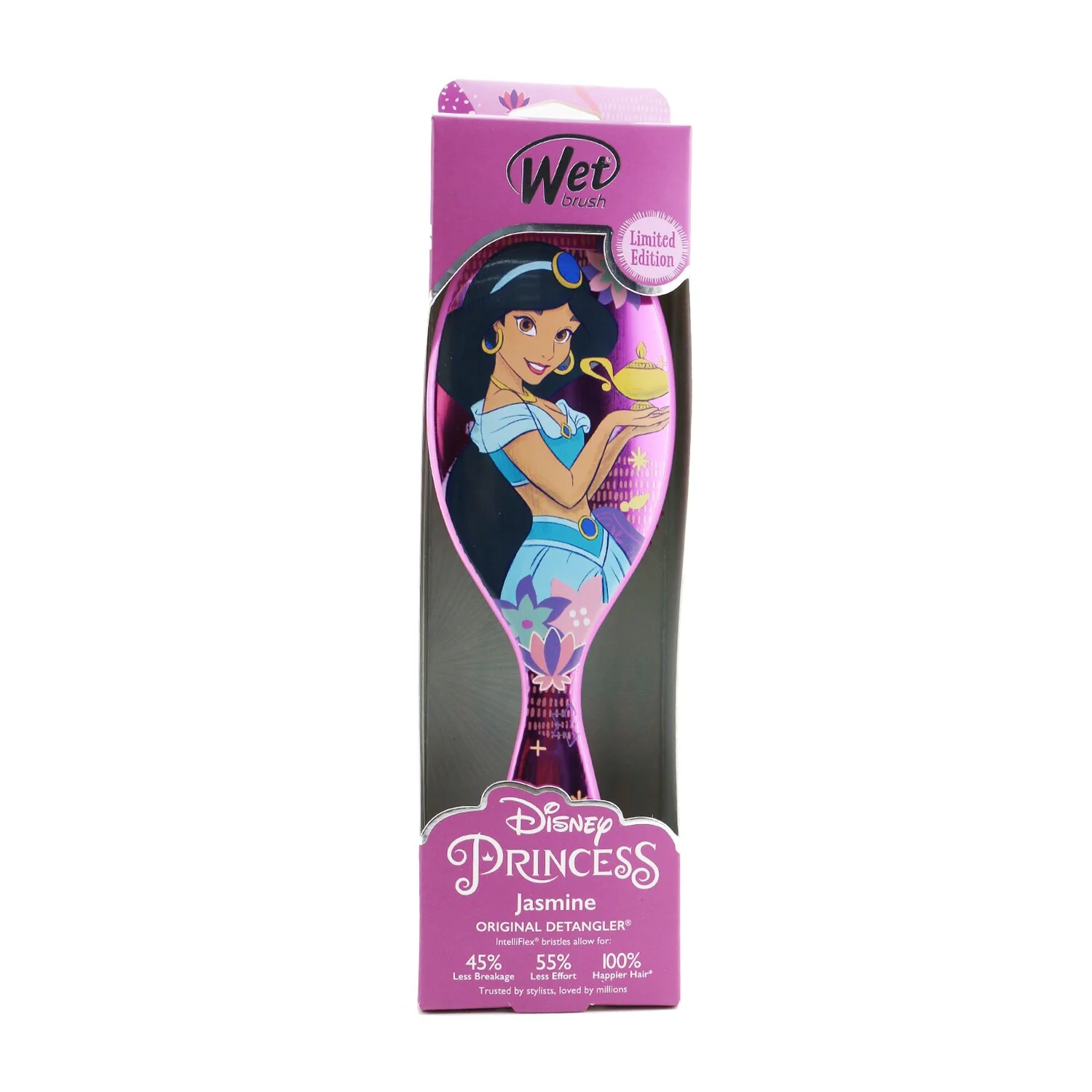 Wet Brush Original Detangler Princess Wholehearted - # Jasmine Dark Pink (Limited Edition)  1pc - Olabens