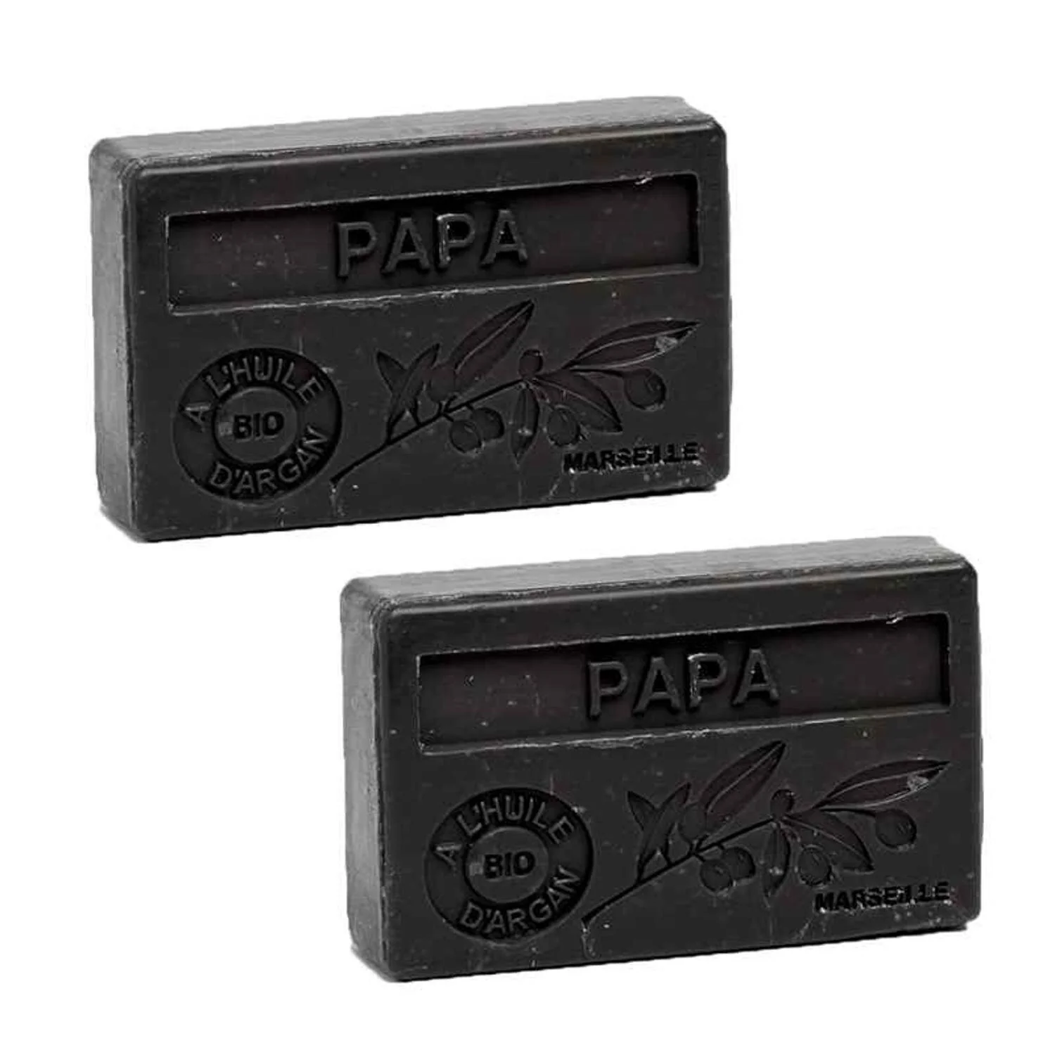La Maison du Savon de Marseille French Organic Argan Oil Perfume Soap ? PAPA 100gr x 2pcs  Fixed Size - Olabens