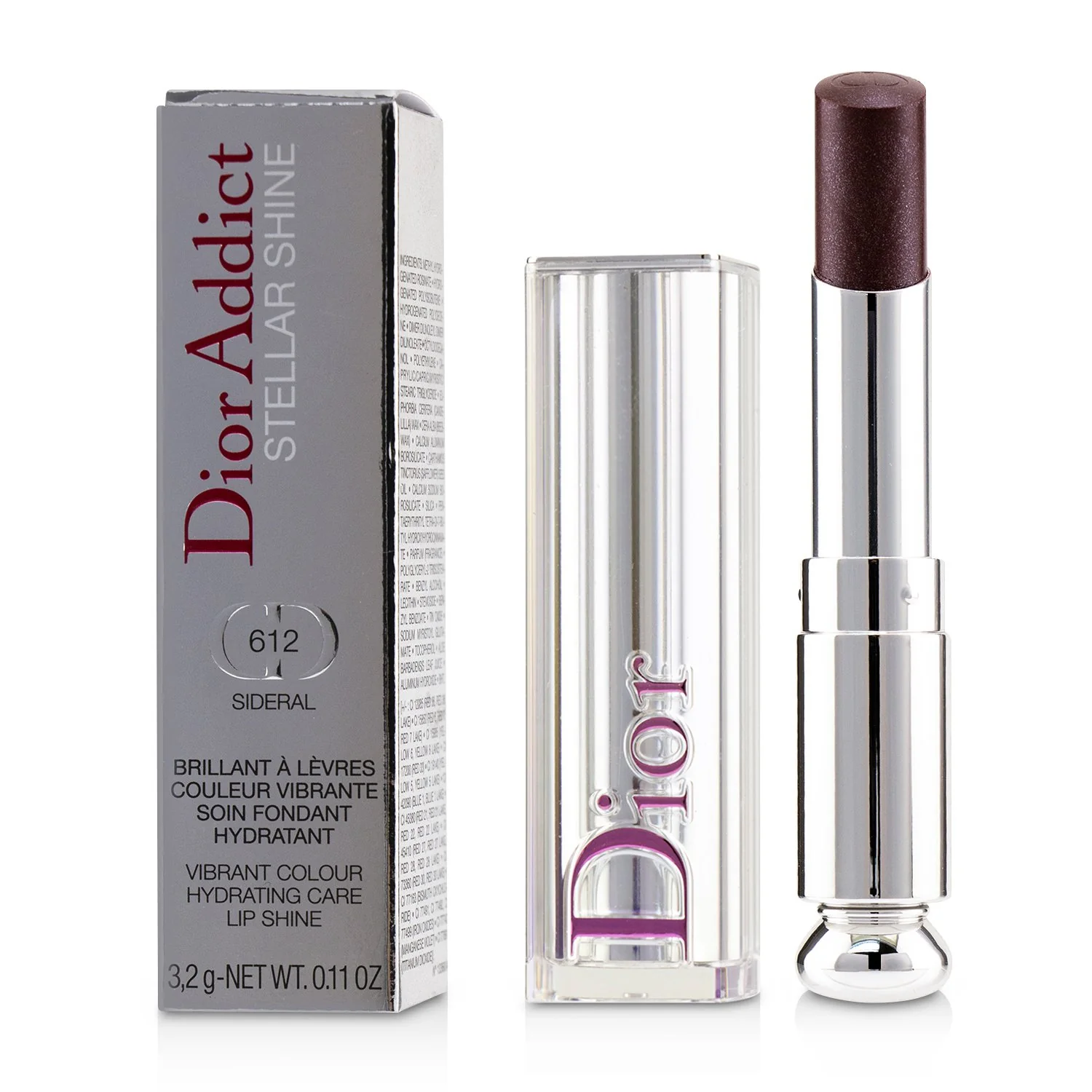 Christian Dior Dior Addict Stellar Shine Lipstick - # 649 Diorosphere (Dark Peach)  3.2g/0.11oz - Olabens