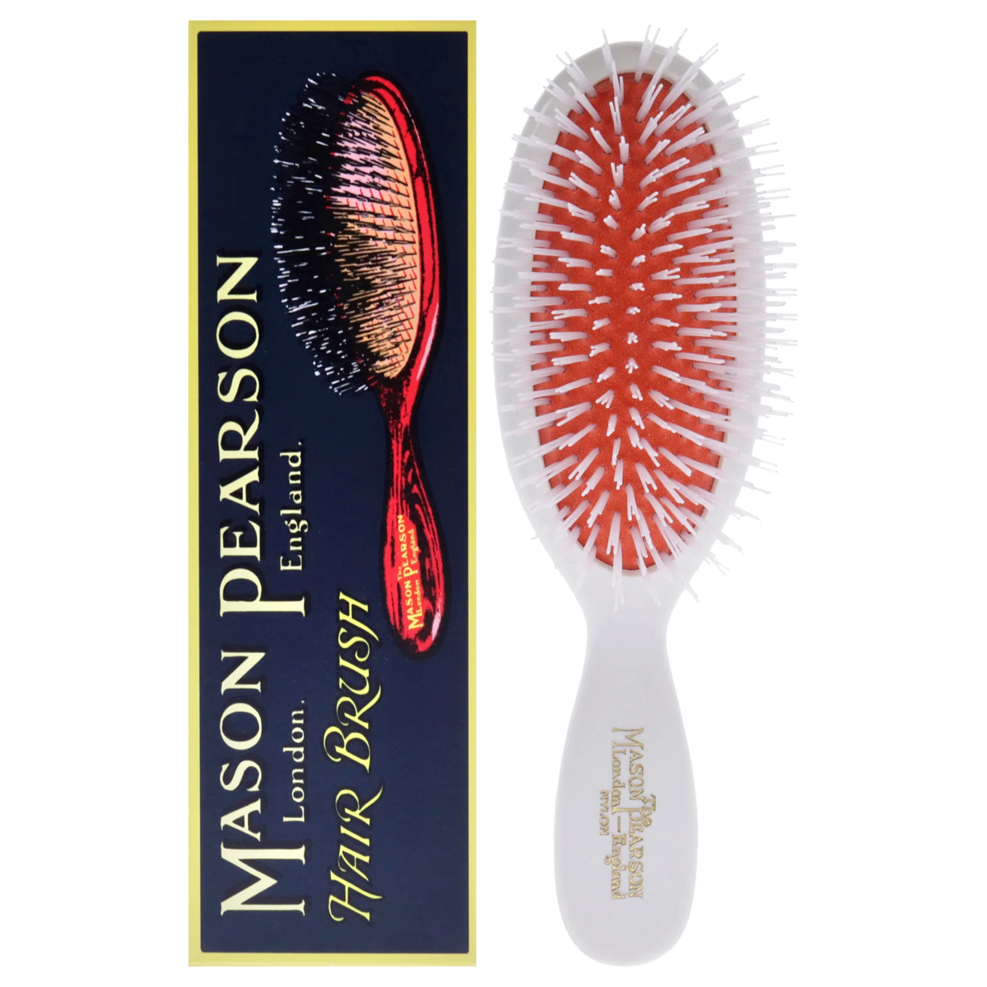Mason Pearson Pocket Nylon Brush - N4 Ivory White by Mason Pearson for Unisex - 1 Pc Hair Brush - Olabens