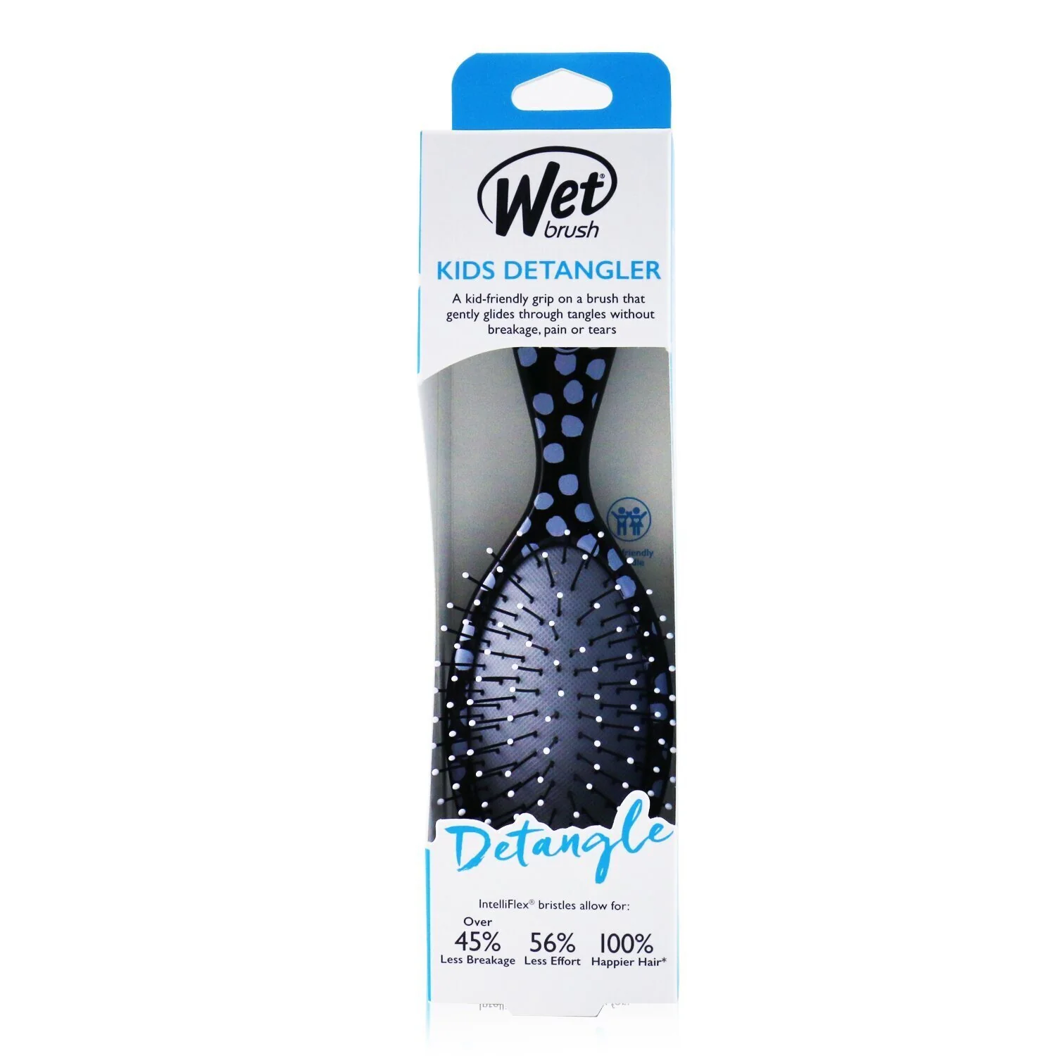 Wet Brush Kid's Detangler - # Polka Dot  1pc - Olabens