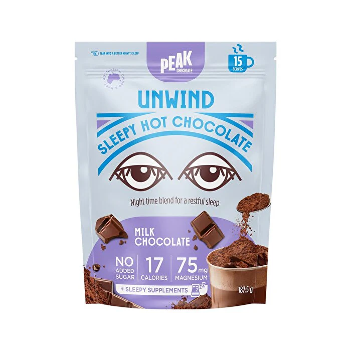 Peak Chocolate Unwind Sleepy Hot Chocolate Milk 187.5g - Olabens