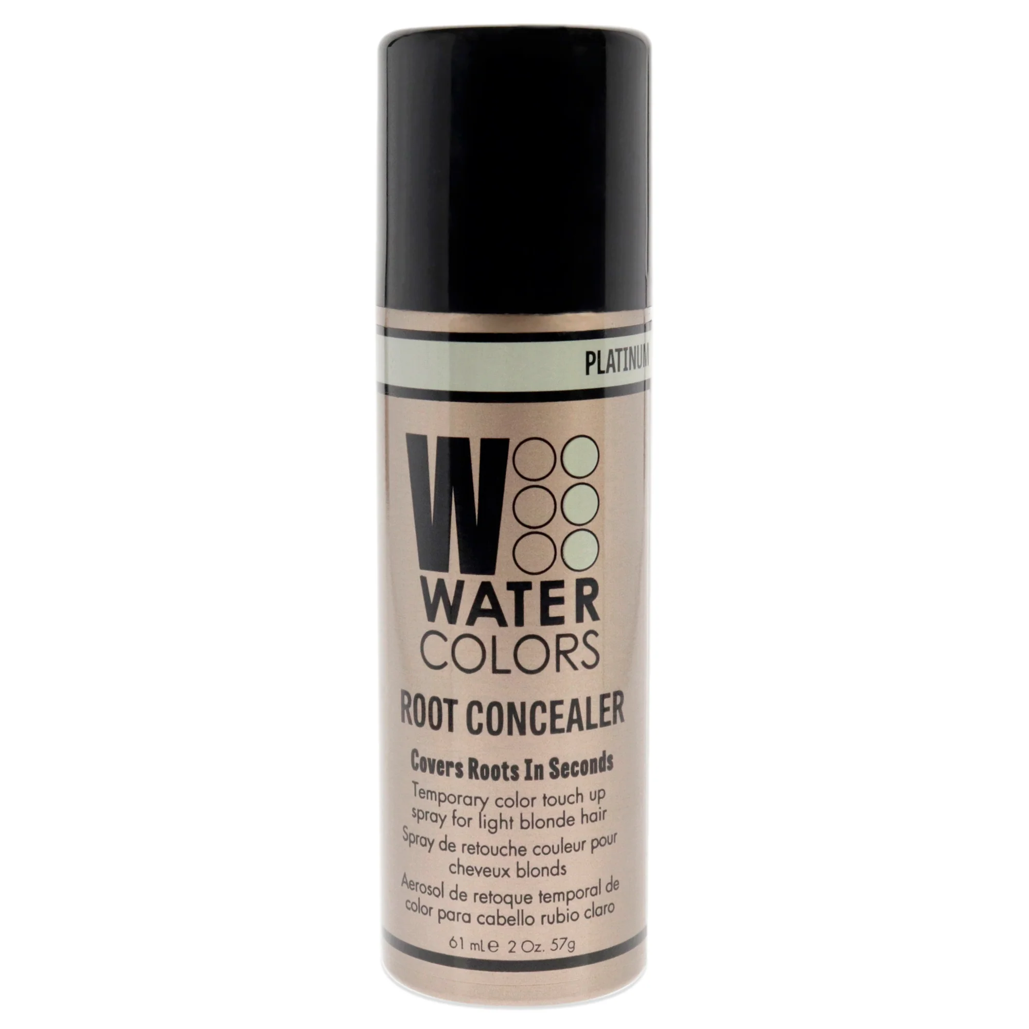 Watercolors Root Concealer - Platinum by Tressa for Unisex - 2 oz Hair Color Spray - Olabens