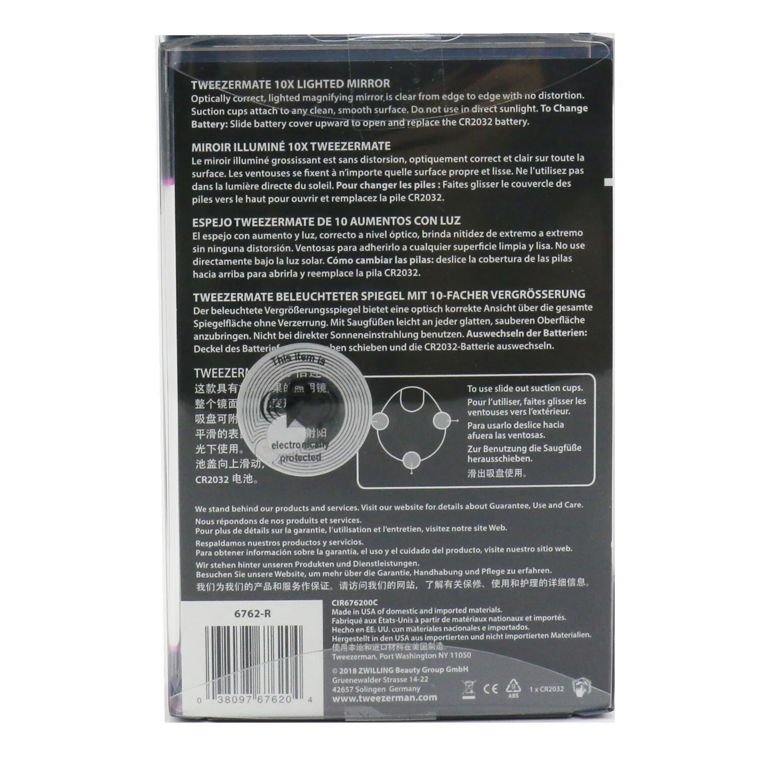Tweezerman Tweezermate 10X Lighted Mirror - Olabens
