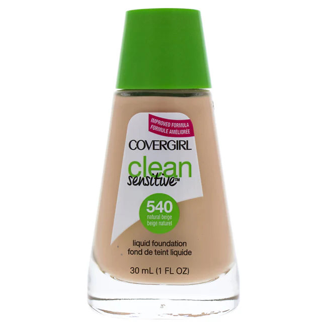CoverGirl Clean Sensitive Liquid Foundation - # 540 Natural Beige by CoverGirl for Women - 1 oz Foundation - Olabens