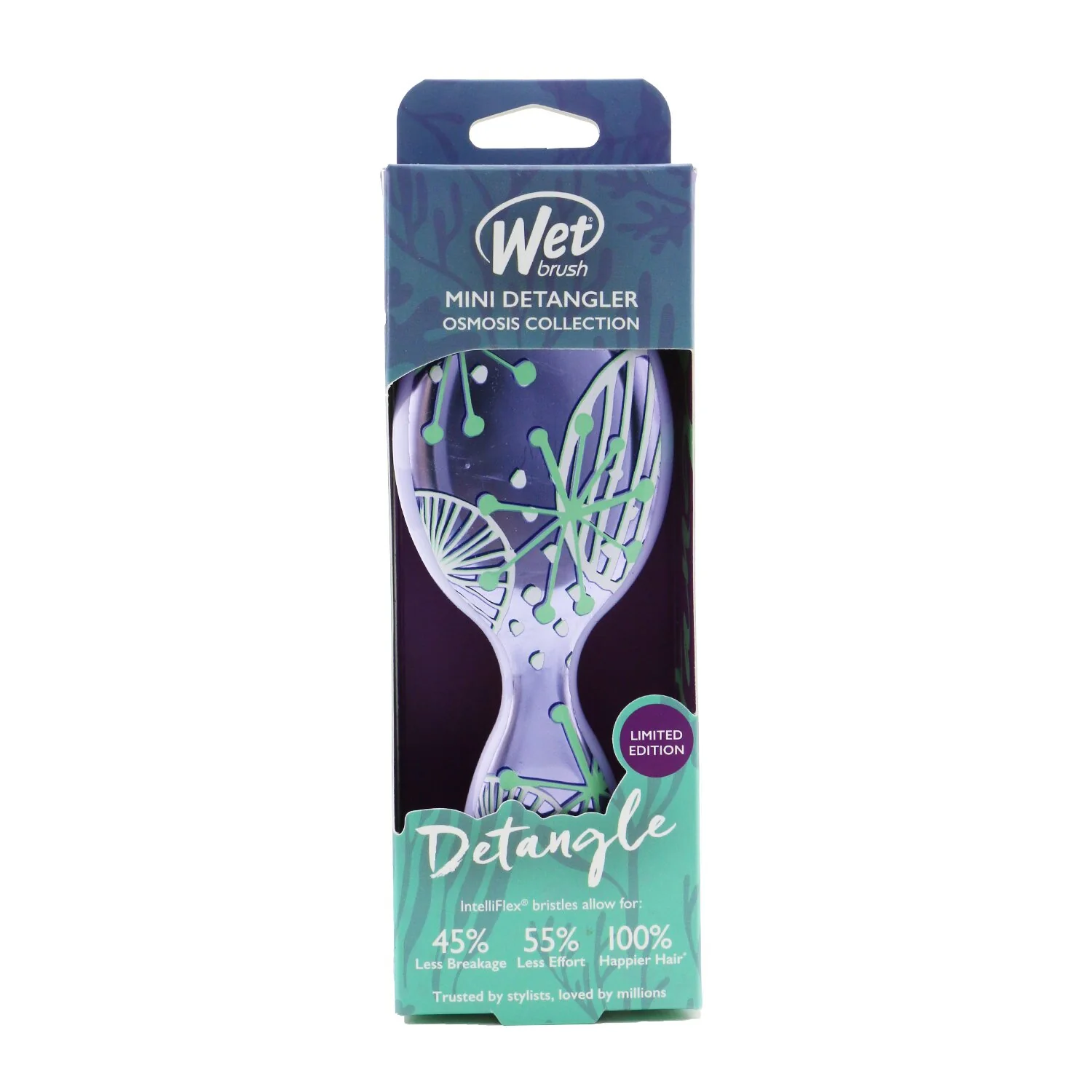 Wet Brush Mini Detangler Osmosis Collection - # Sparkling Sea Life (Limited Edition)  1pc - Olabens