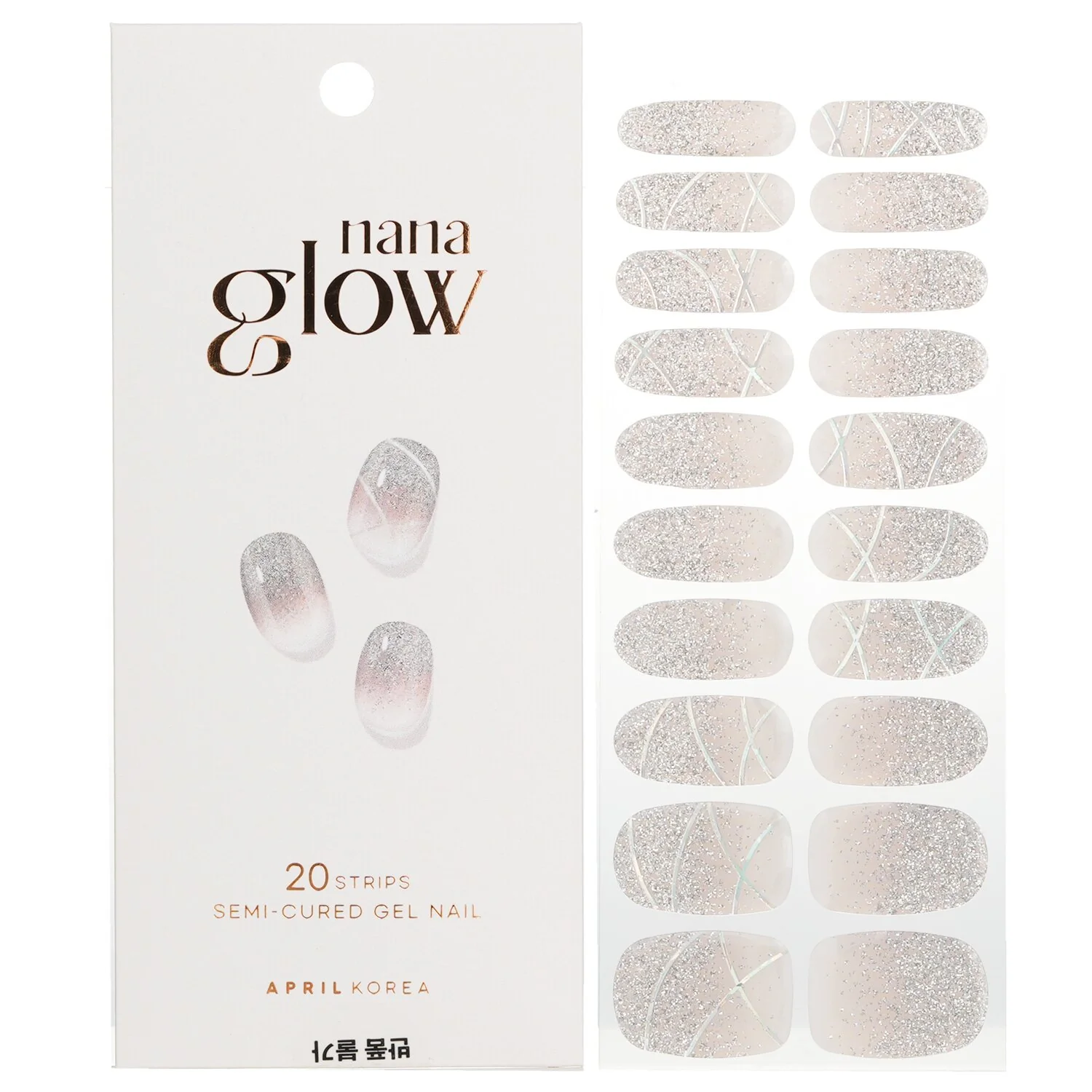 April Korea Nanaglow Nail Sticker - # GN18  20pcs - Olabens