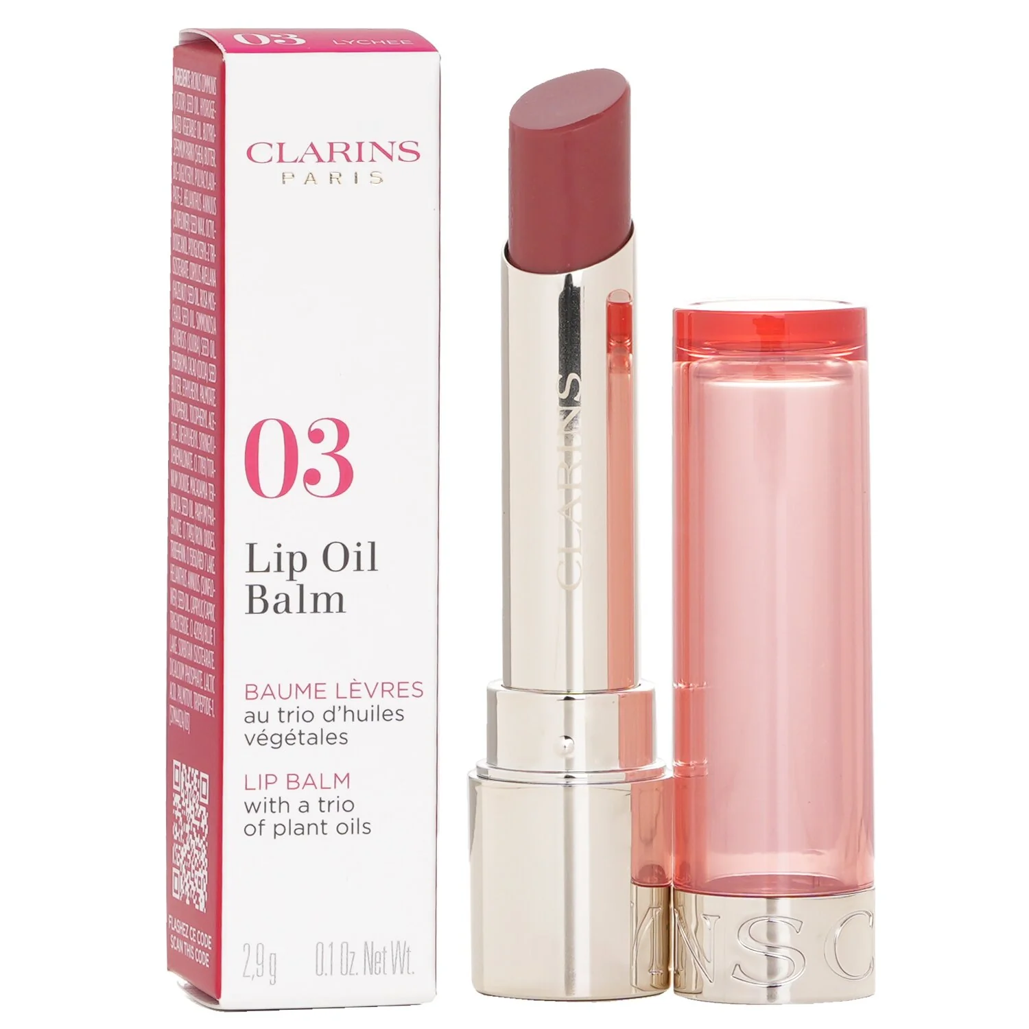 Clarins Lip Oil Balm - # 03 Lychee  2.9g - Olabens