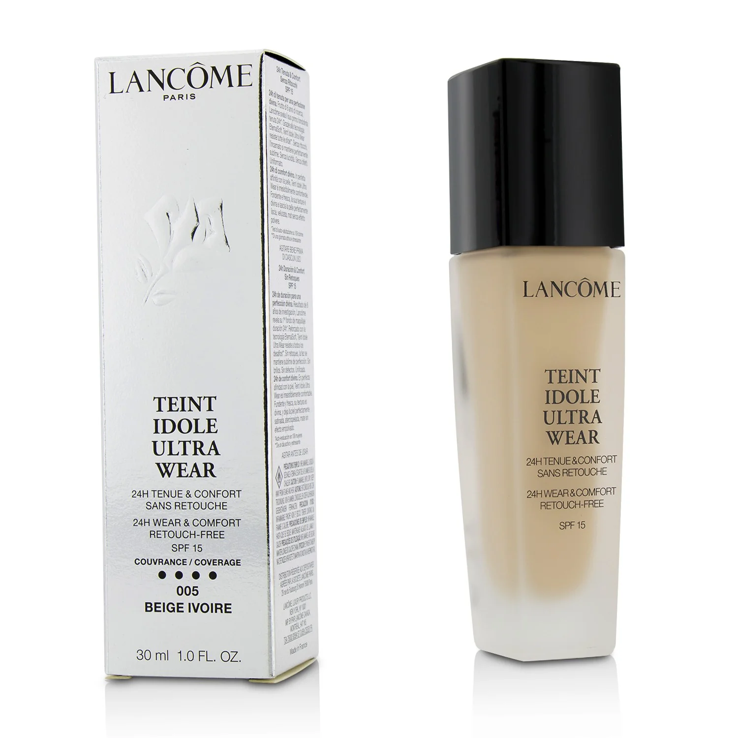 Lancome Teint Idole Ultra Wear 24H Wear & Comfort Foundation SPF 15 - # 02 Lys Rose  30ml/1oz - Olabens