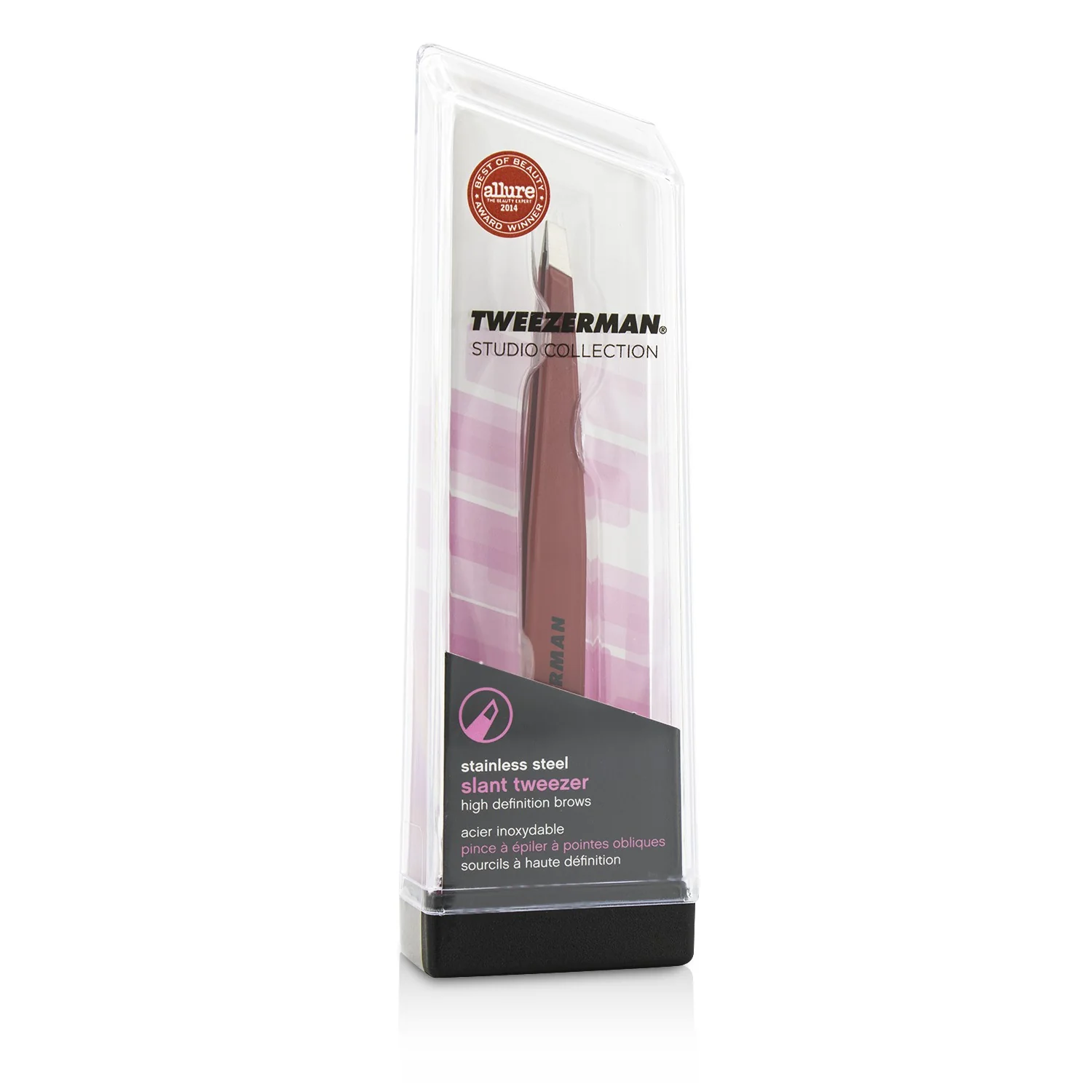 Tweezerman Slant Tweezer - Signature Red (Studio Collection) - Olabens