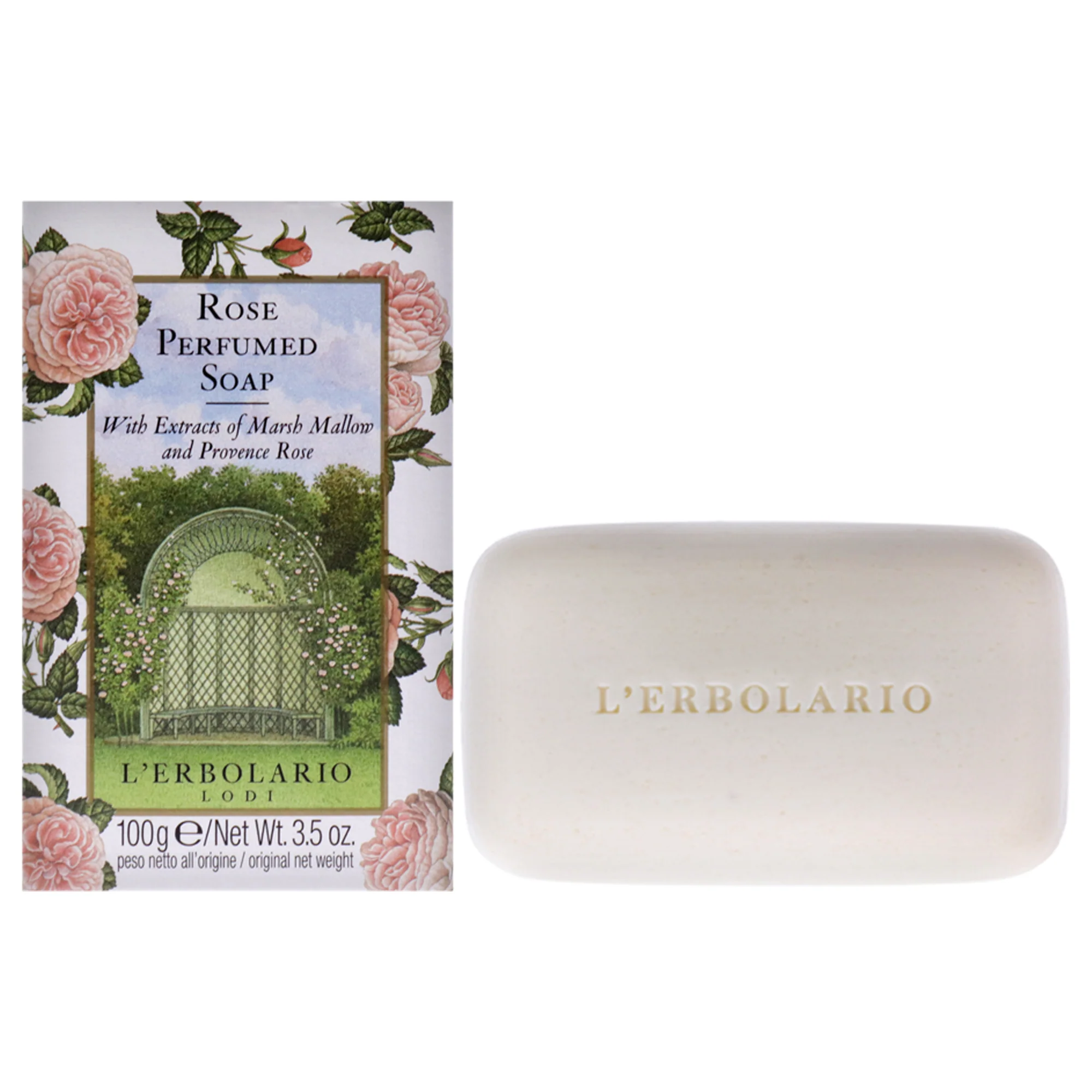 Perfumed Soap - Rose by LErbolario for Unisex - 3.5 oz Soap - Olabens