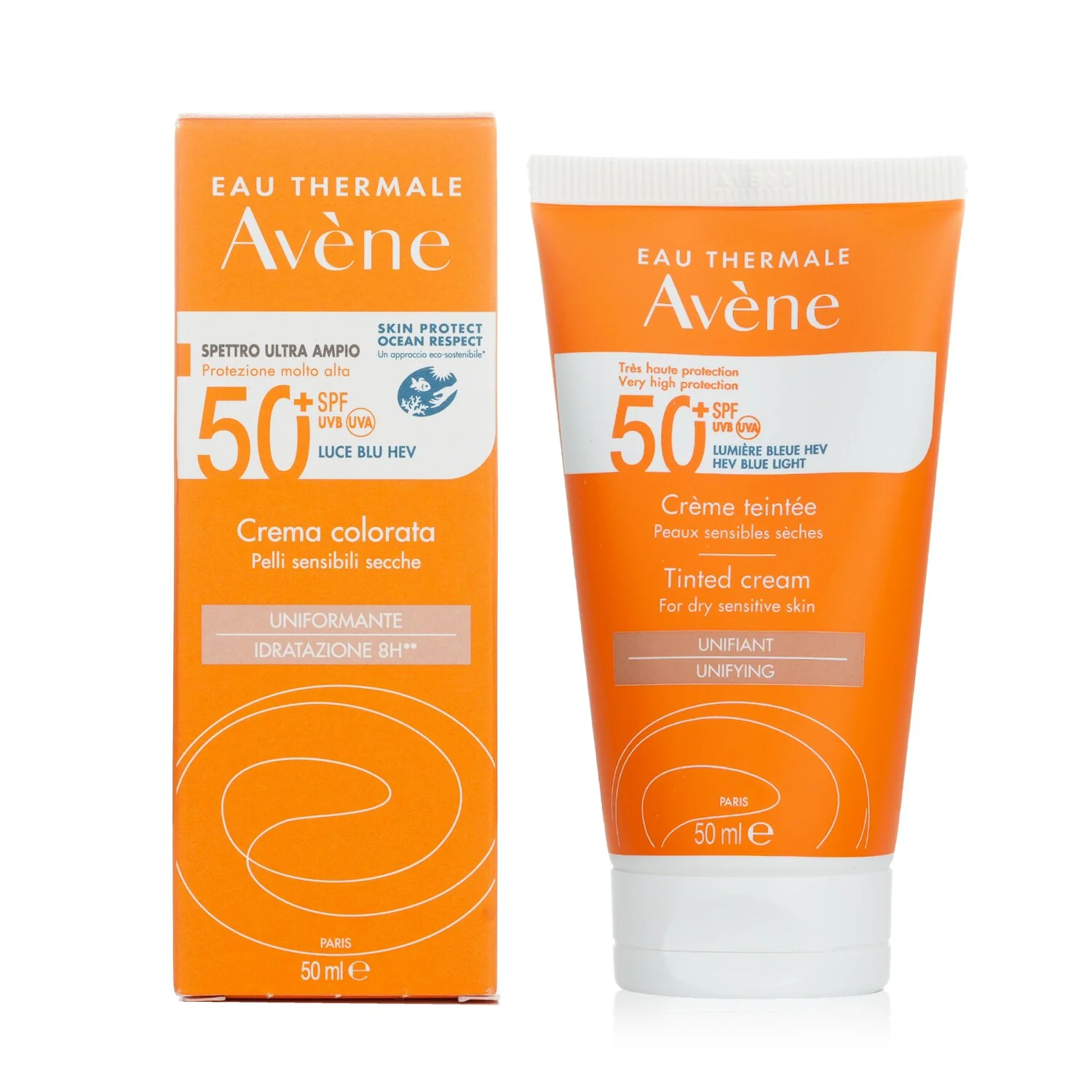 Avene Very High Protection Tinted Cream SPF50+ - For Dry Sensitive Skin  50ml/1.7oz - Olabens
