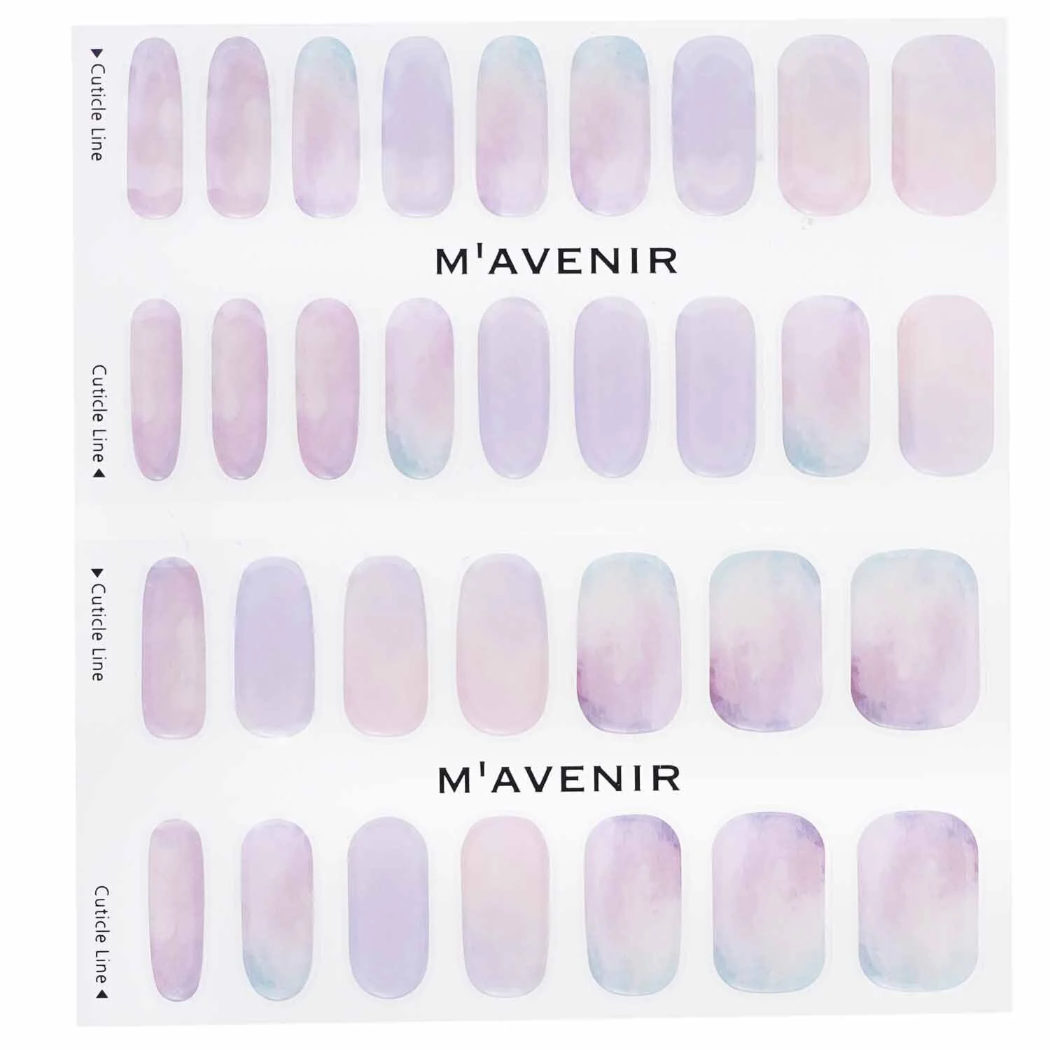 Mavenir Nail Sticker (Purple) - # Fantasy Nail  32pcs - Olabens