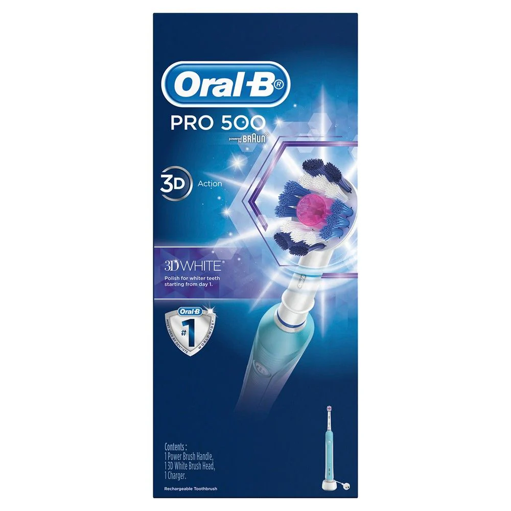 Oral B Power Brush Pro 500 3D White - Olabens