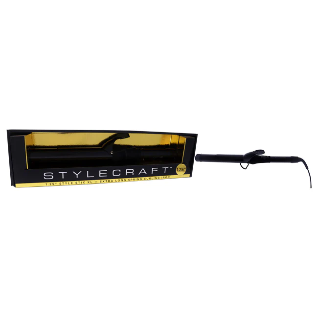 StyleCraft Style Stix XL Spring Curling Iron - SCSSXL125 by StyleCraft for Unisex - 1.25 Inch Curling Iron - Olabens
