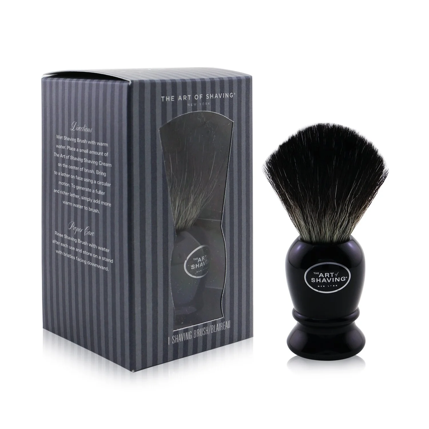 The Art Of Shaving Synthetic Shaving Brush - Black - Olabens