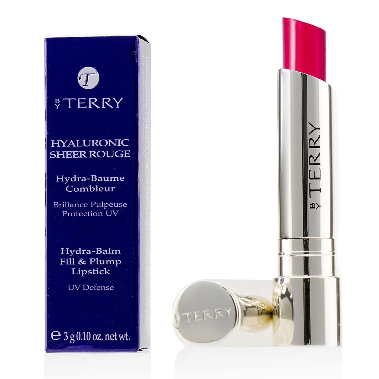 By Terry Hyaluronic Sheer Rouge Hydra Balm Fill & Plump Lipstick (UV Defense) - # 6 Party Girl  3g/0.1oz - Olabens