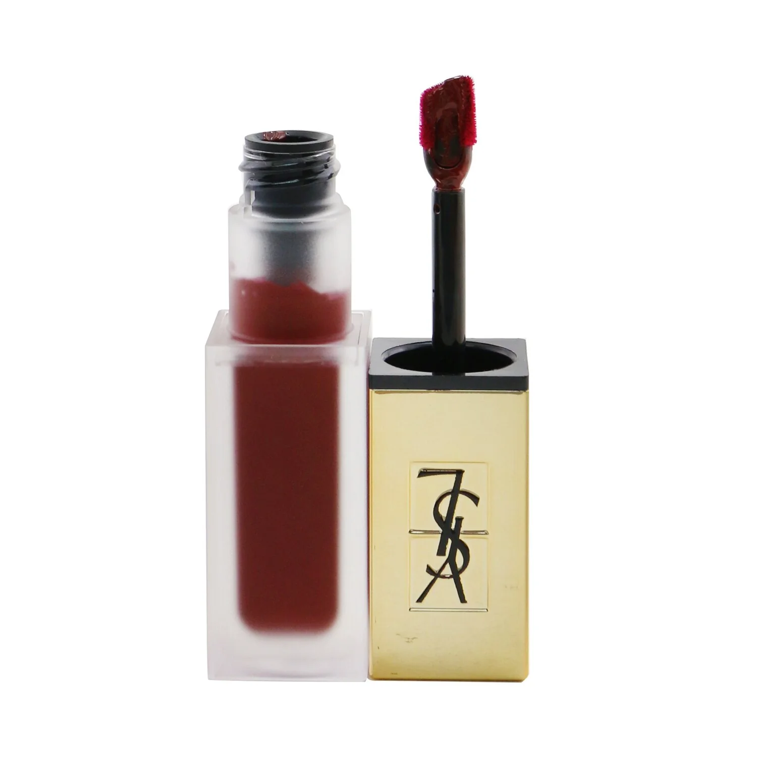 Yves Saint Laurent Tatouage Couture Matte Stain - # 8 Black Red Code (Box Slightly Damaged)  6ml/0.2oz - Olabens