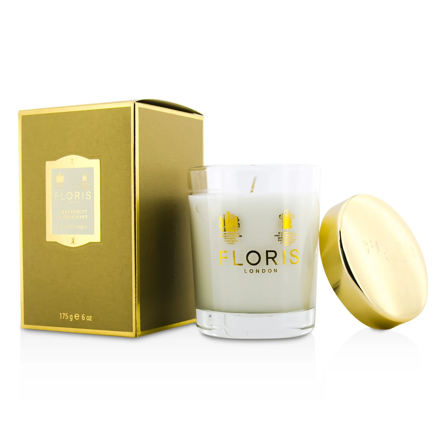 Floris Scented Candle - Grapefruit & Rosemary  175g/6oz - Olabens