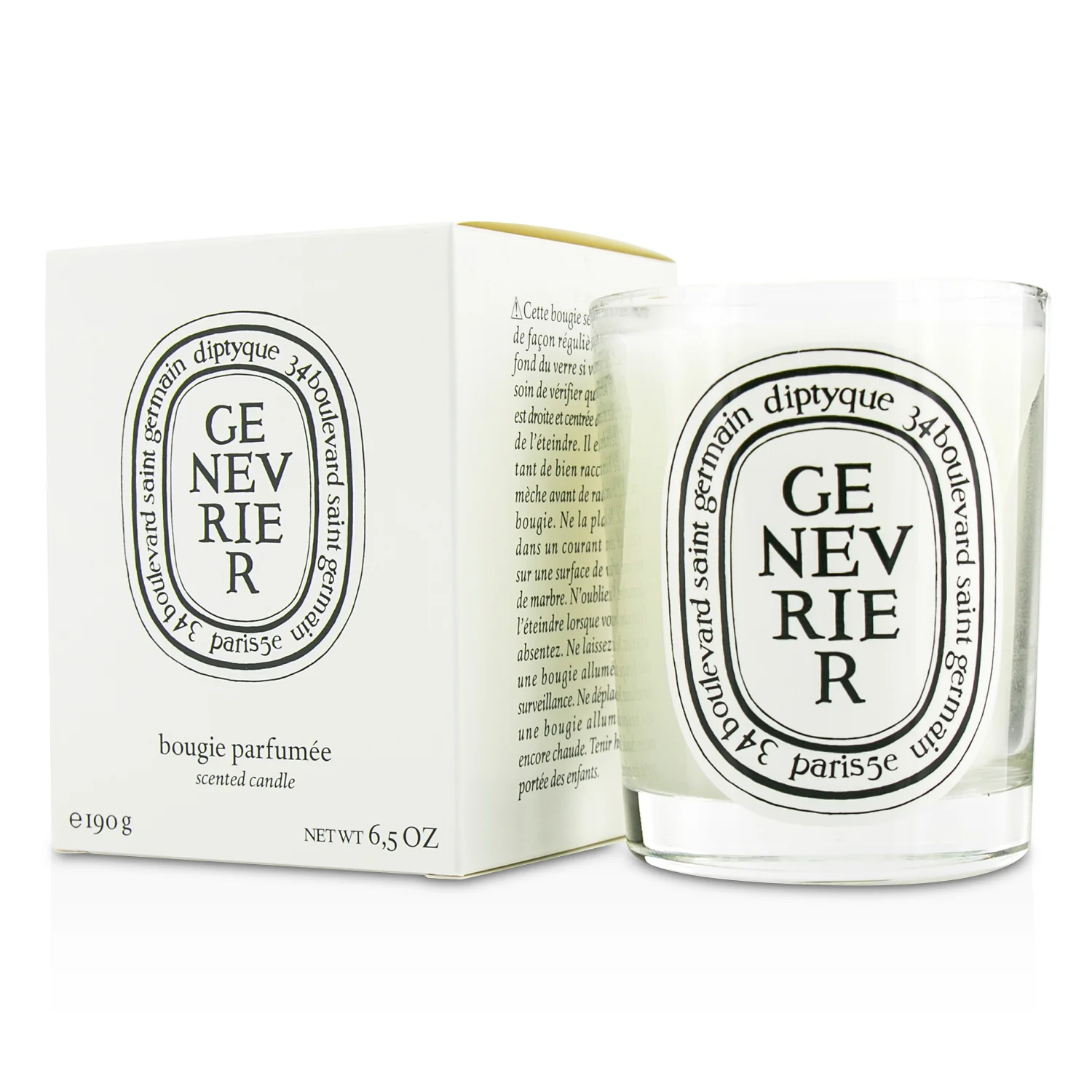 Diptyque Scented Candle - Genevrier (Juniper)  190g/6.5oz - Olabens
